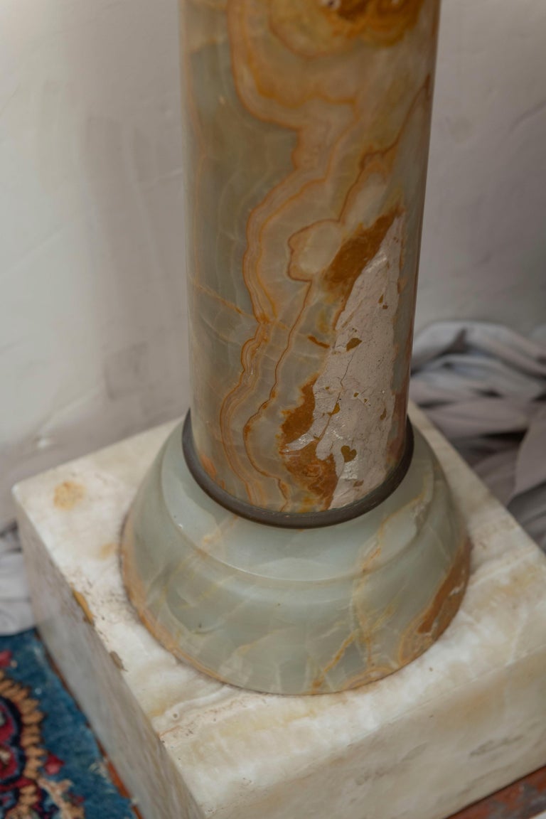 Onyx Pedestal For Sale at 1stdibs