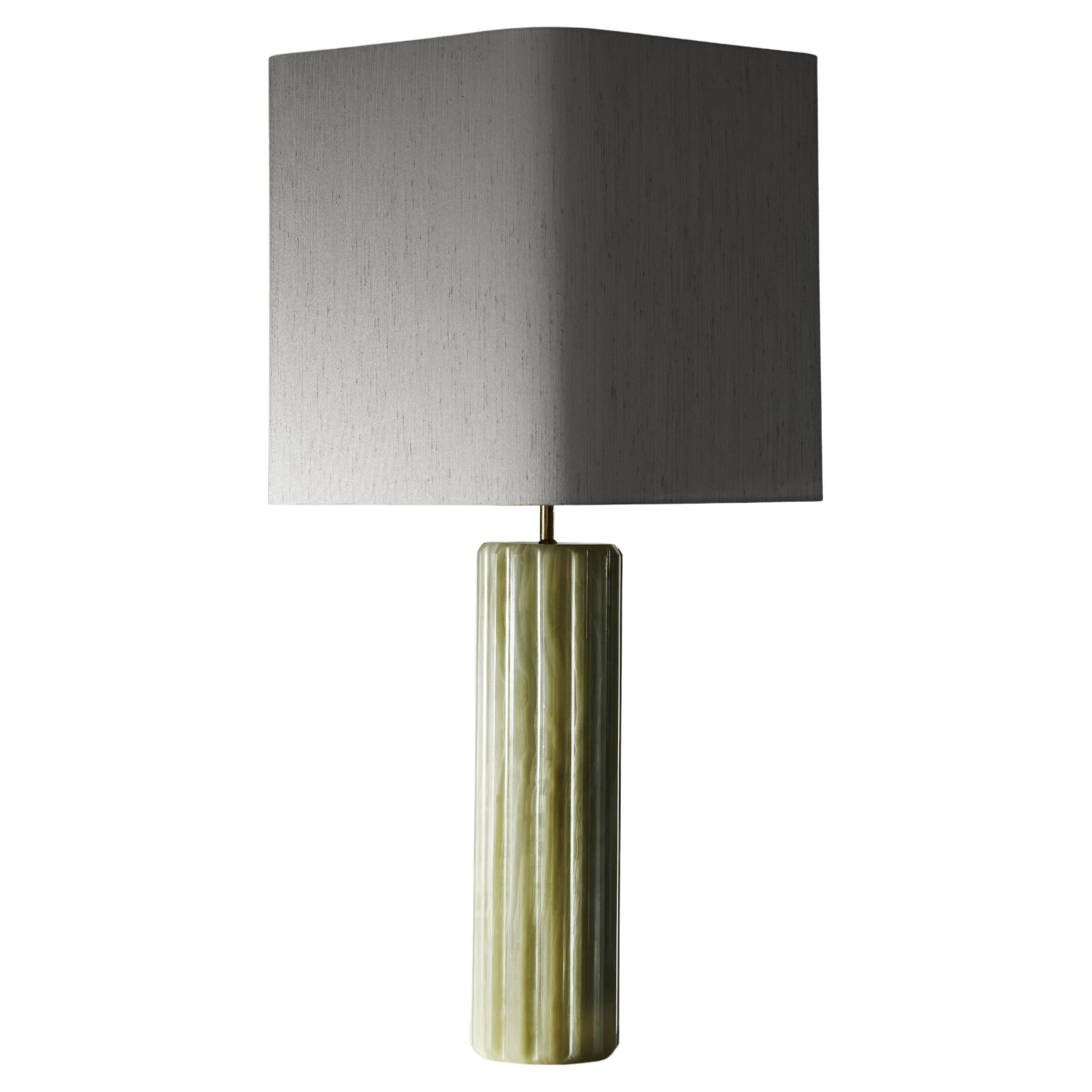 Neoclassical Green Onyx Table Lamp at 1stDibs