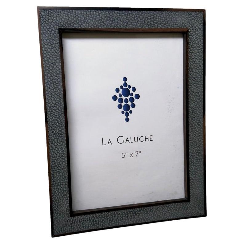 Cadre photo en galuchat onyx en vente