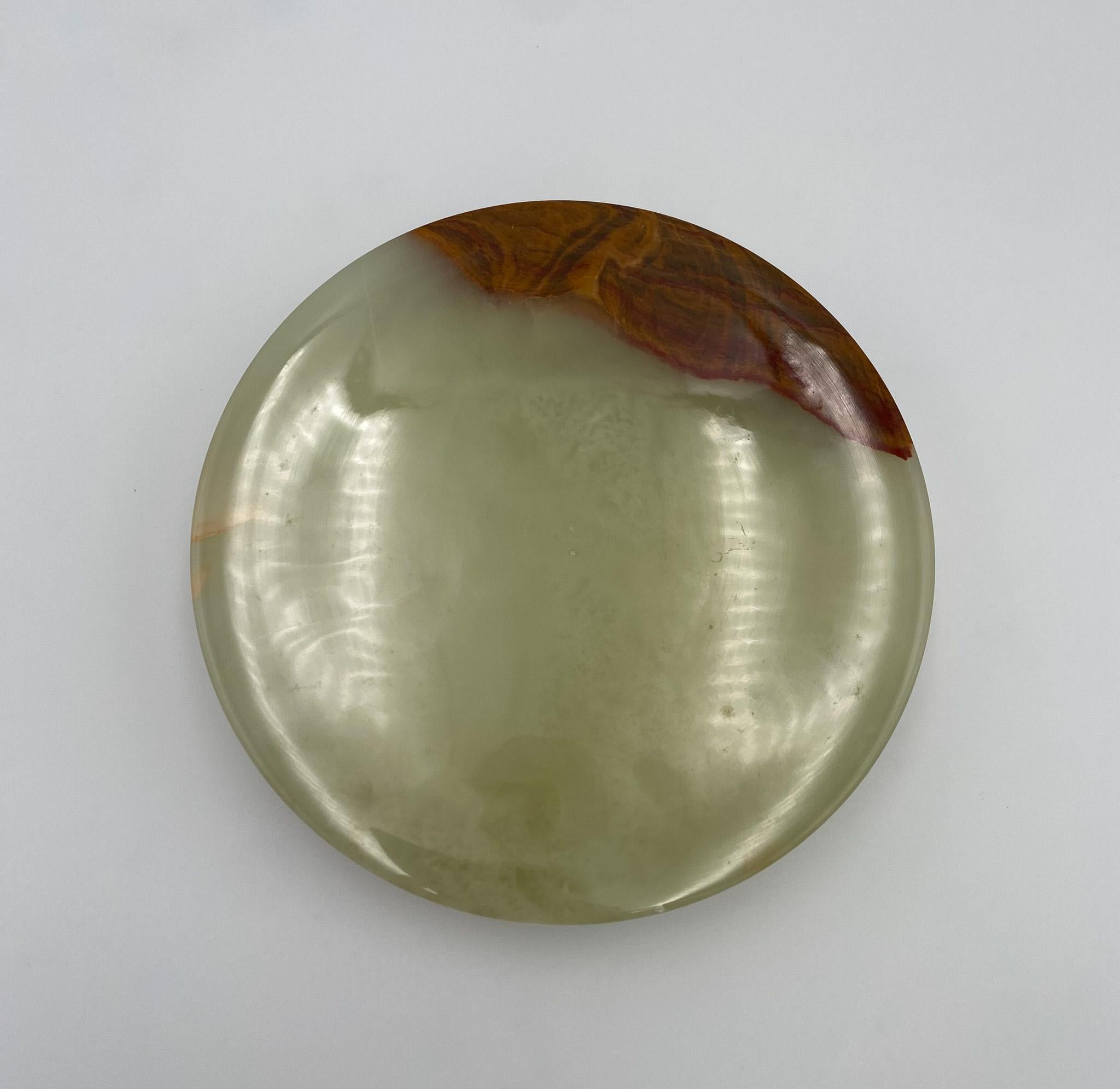 Onyx Stone Modernist Ashtray or Vide-Poche Catchall, Italy, 1980's  For Sale 9
