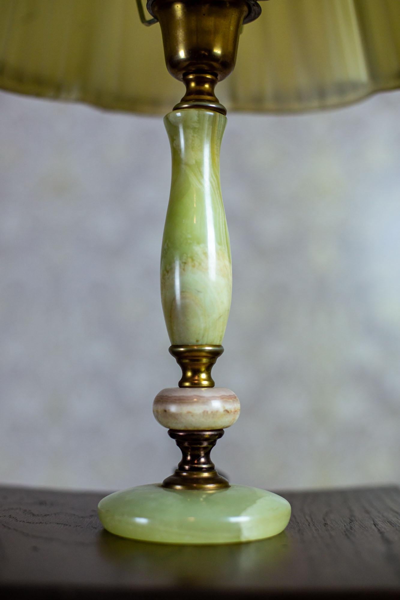 vintage onyx table lamp