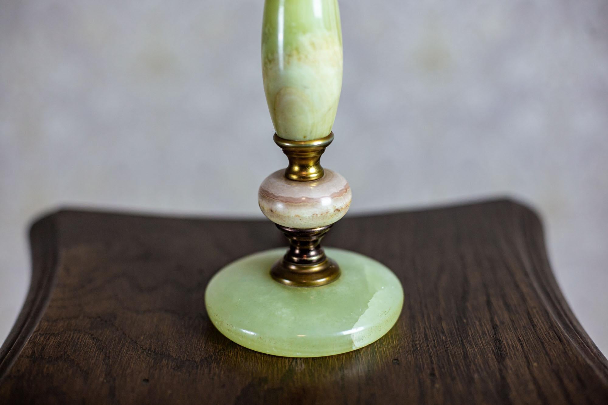 European Onyx Table Lamp, circa 1950s