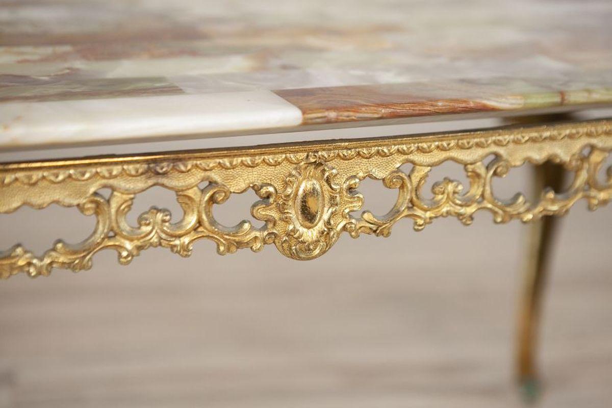 Onyx-Top Coffee Table From the 1960s For Sale 1
