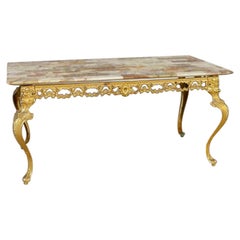 Onyx-Top Coffee Table From the 1960s