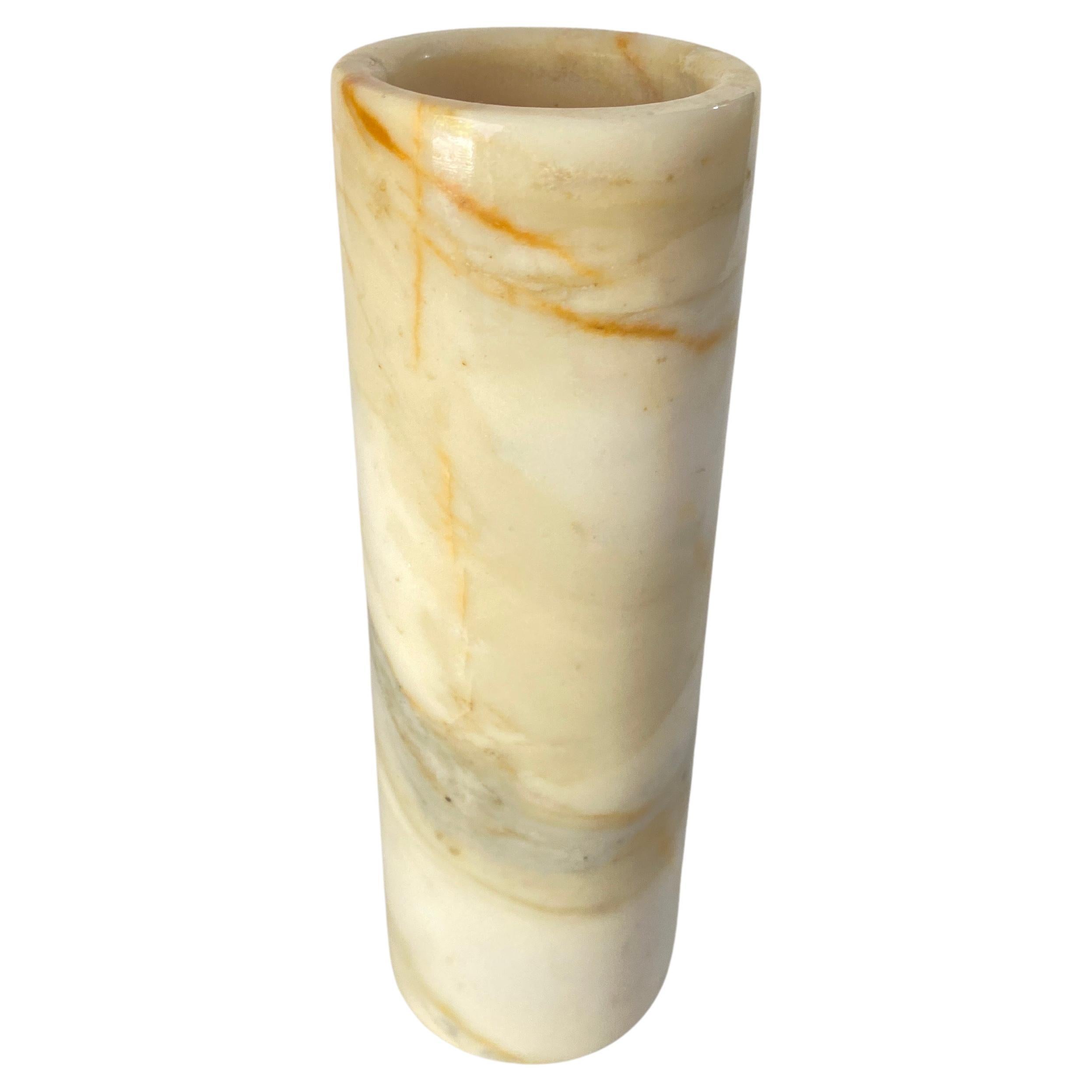 Onyx Vase, Beige Color, Italy, 1970 For Sale