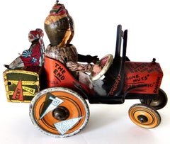 "¡OO-LA-LA!" Coche loco" antiguo de cuerda de The Louis Marx Toy Co. N.Y.C Ca 1930