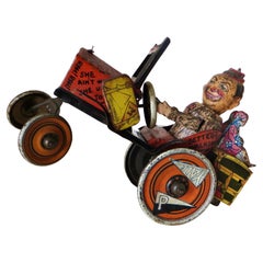"OO-LA-LA!!" Vintage Wind-Up "Crazy Car" by The Louis Marx Toy Co. N.Y.C Ca 1930