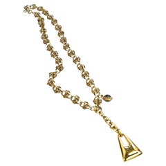 OOAK Reworked Vintage Drop Pendant Lariat Necklace