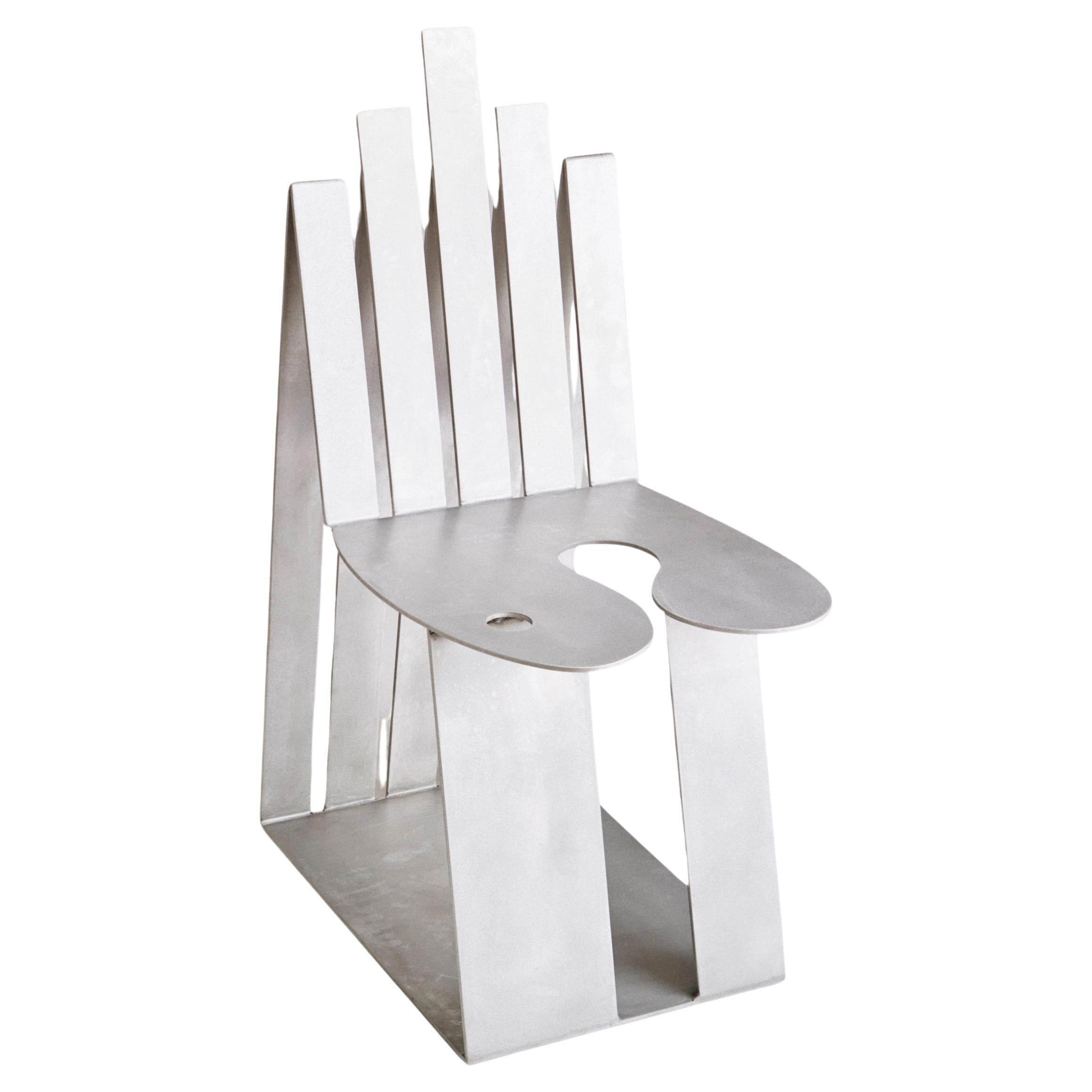 Sedia in metallo "OO+II Aluminium" di Kiki Goti