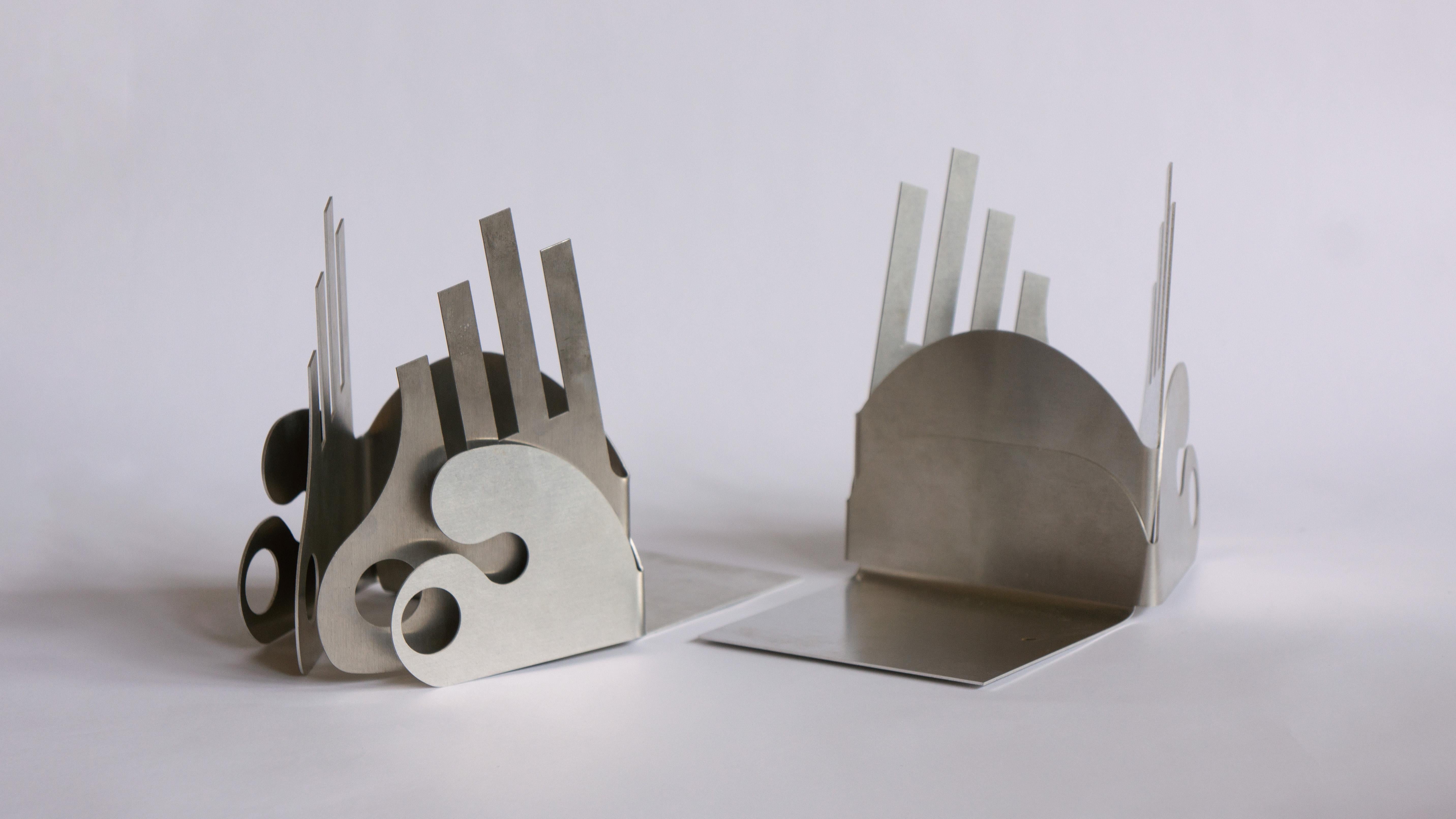 Contemporary OO+II Bookends (Set of 2) For Sale