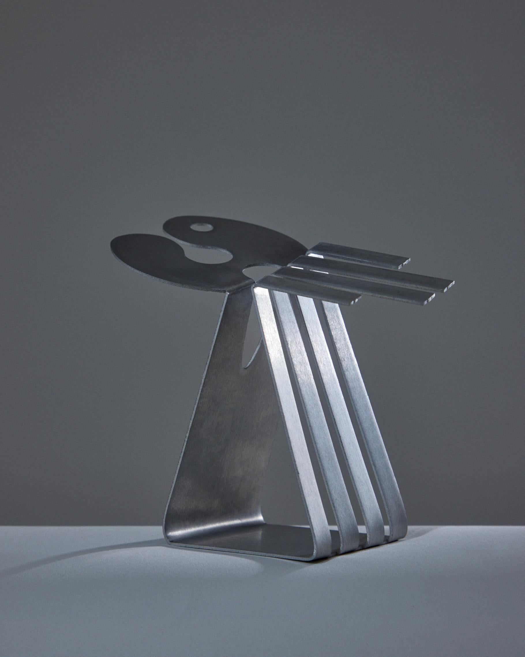 This aluminum candleholder is part of the OO+II Collection that celebrates exuberance by balancing utility with femininity. The products are all handmade in Brooklyn, NY.