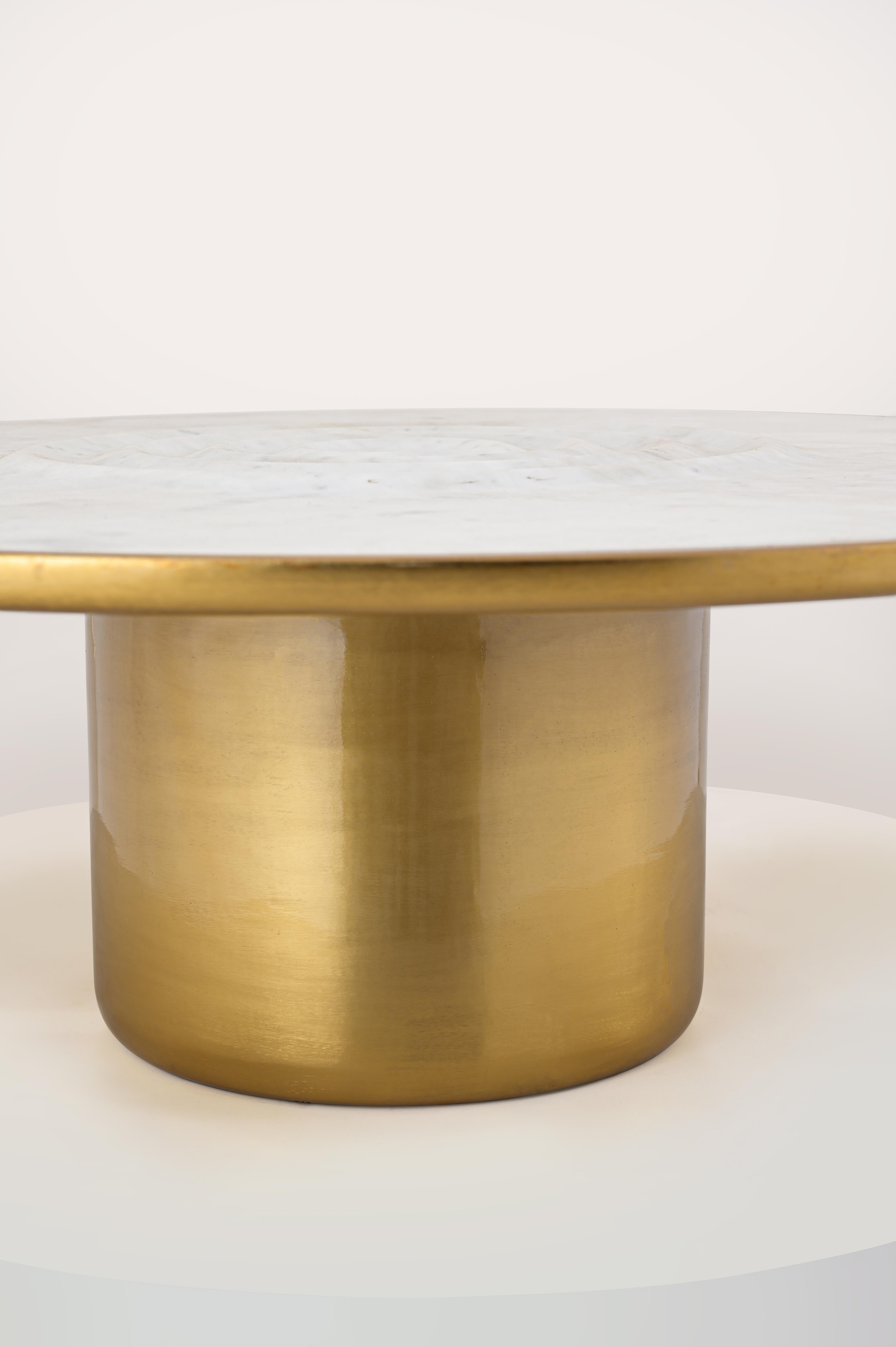 Etched OOM COFFEE TABLE by Santiago Luna For Sale