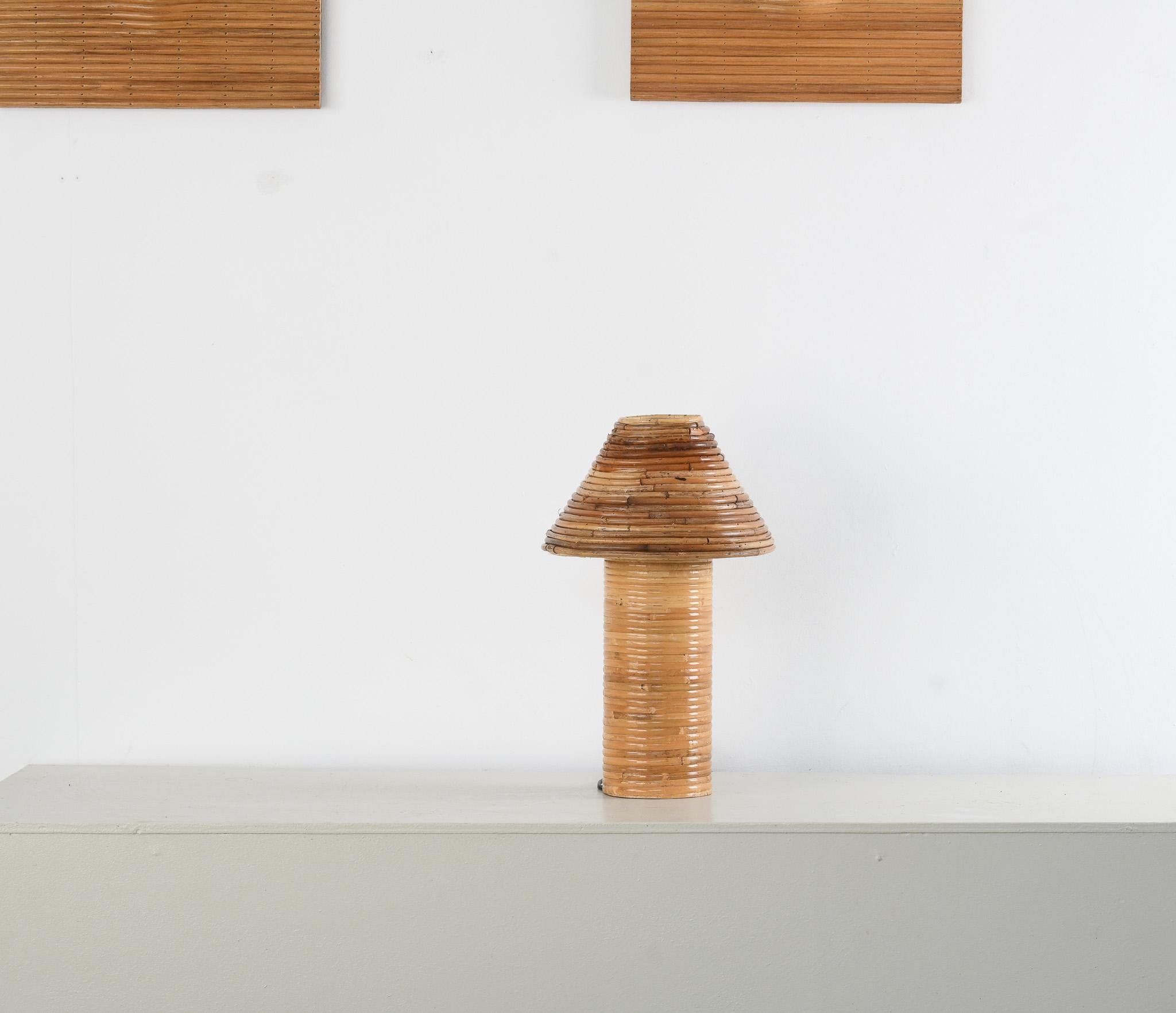 OOM Table Lamp Organic Rattan Reed In New Condition For Sale In Oxford, GB