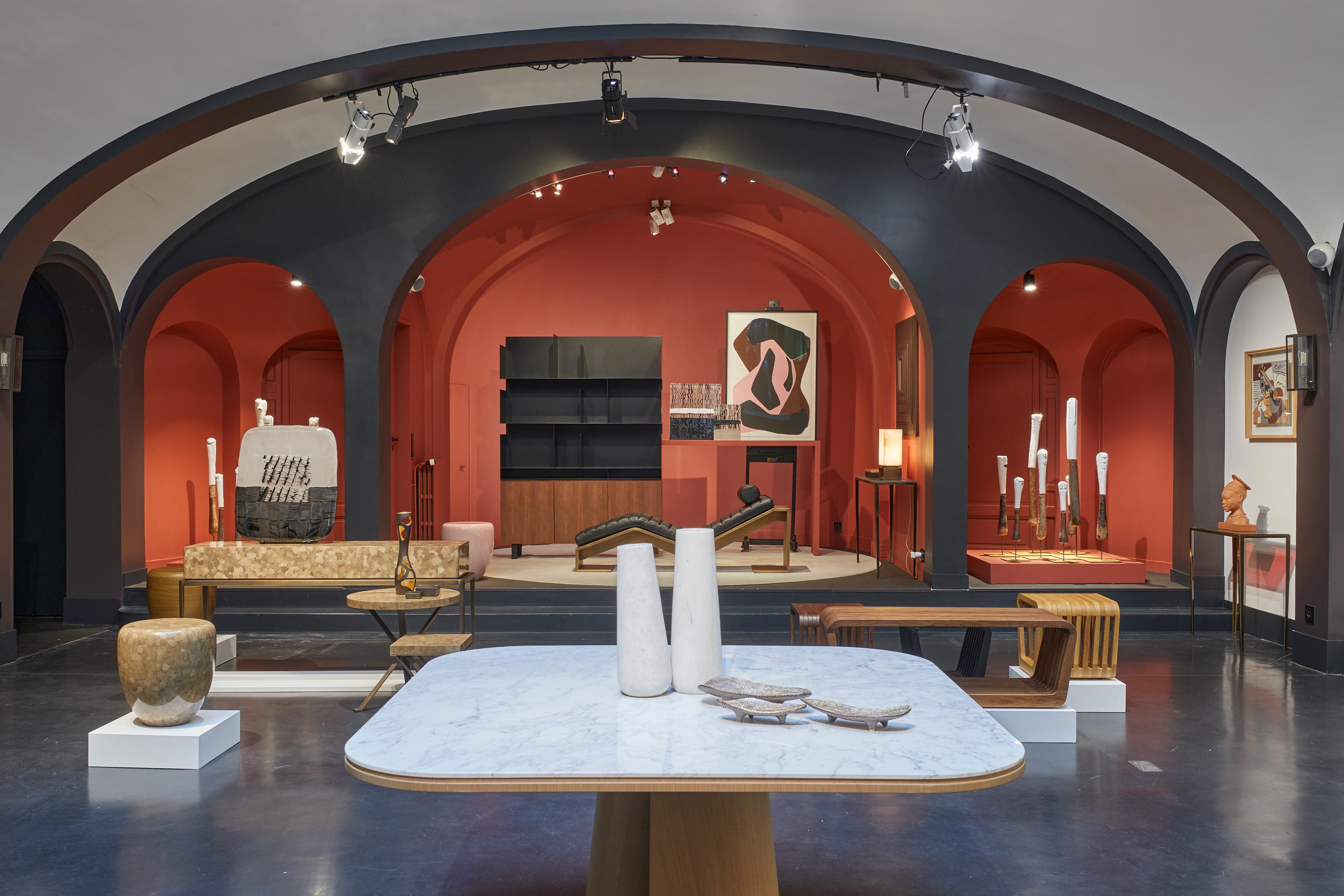 Table de salle à manger, OOMA, par Reda Amalou Design, 2020, marbre de Carrare, 140 cm en vente 3
