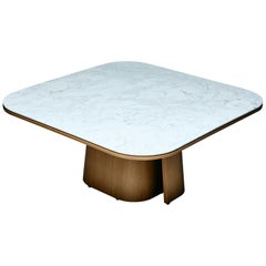Table de salle à manger, OOMA, par Reda Amalou Design, 2020, marbre de Carrare, 140 cm