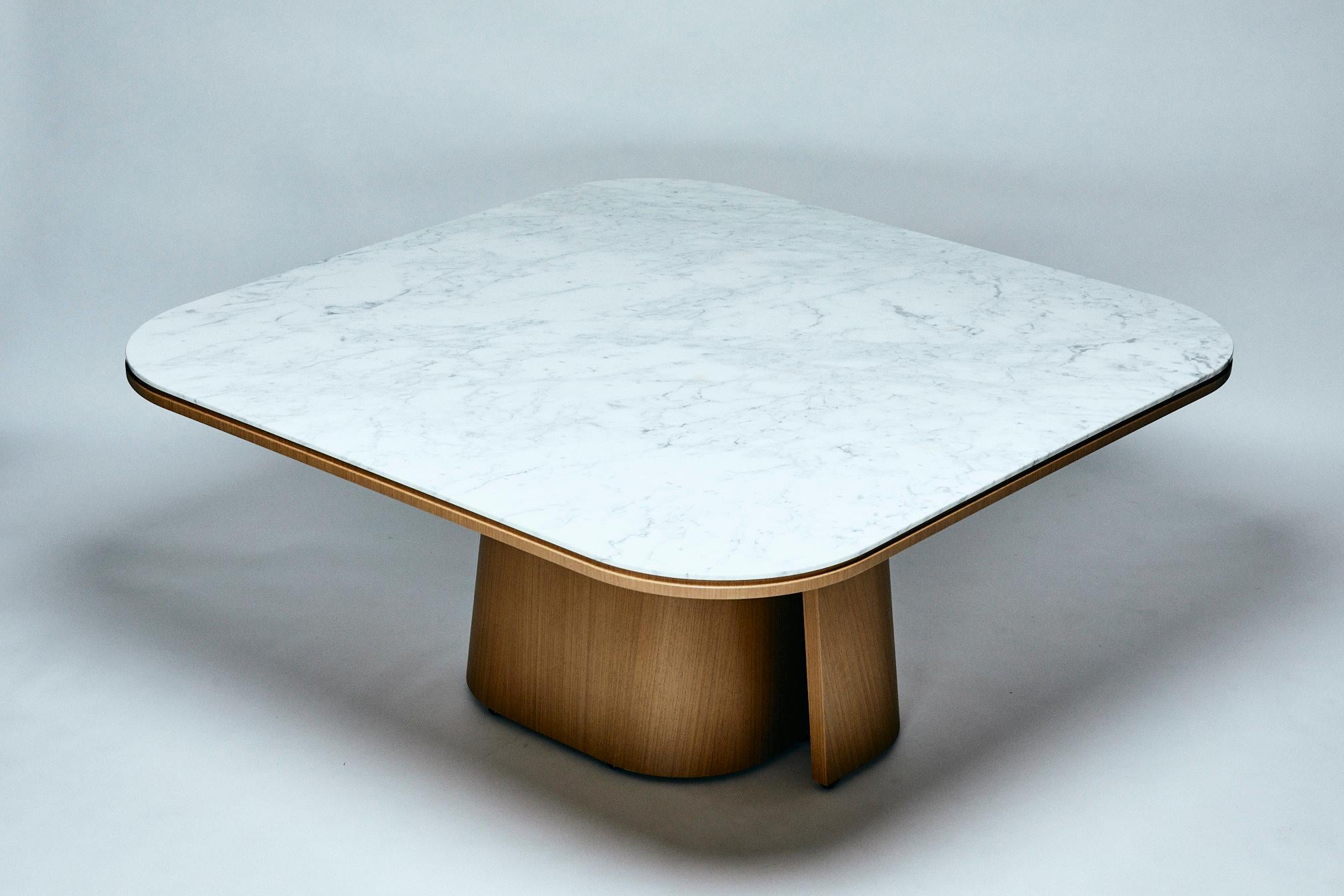 Contemporary Dining Table, OOMA, by Reda Amalou Design, 2020, Emperador Marble, 140 cm For Sale