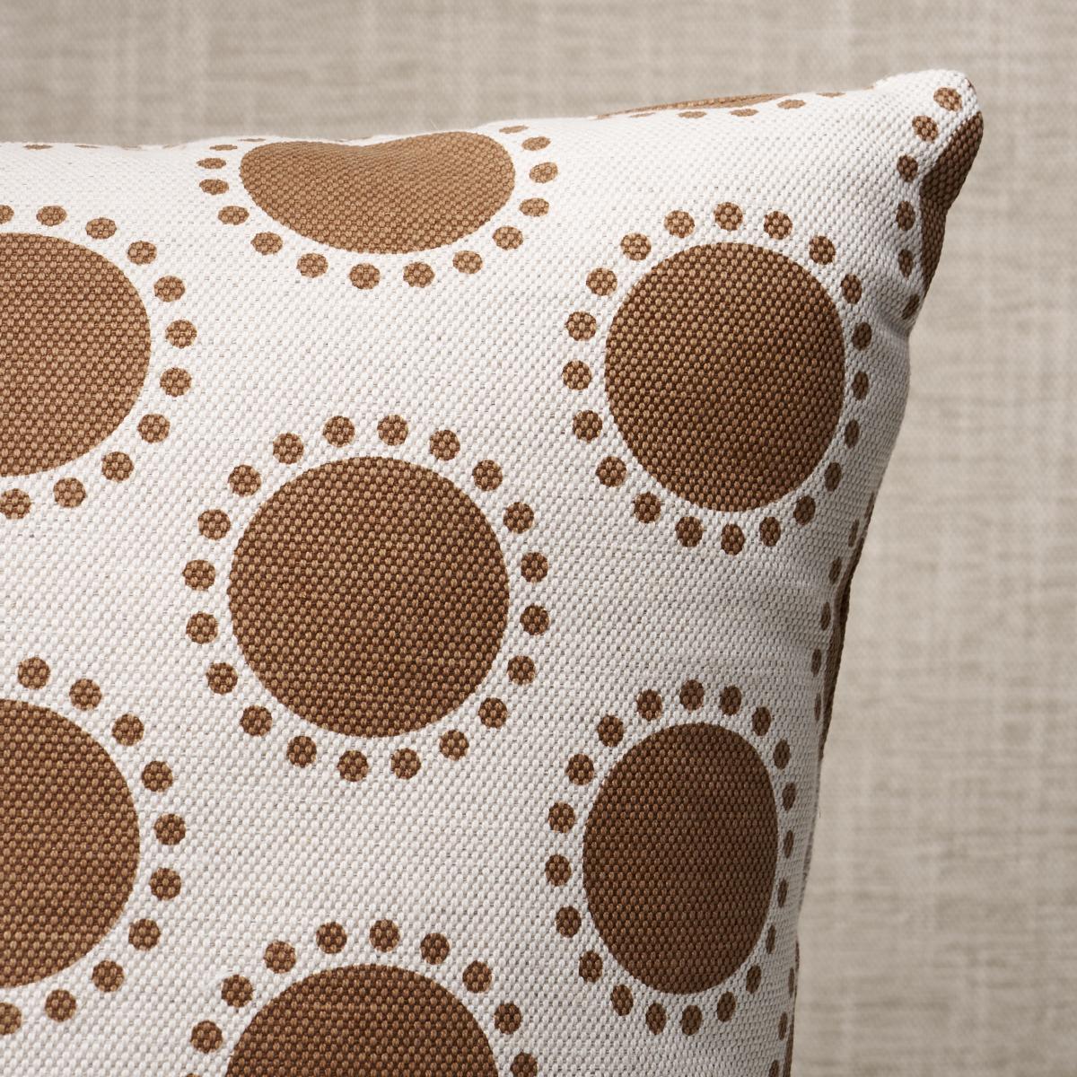 This pillow features Oompa by Studio Bon with a knife edge finish. With graphic offset polka dots encircled by diminutive dot details, Oompa is a playful, modern design by Studio Bon. Pillow includes a feather/down fill insert and hidden zipper