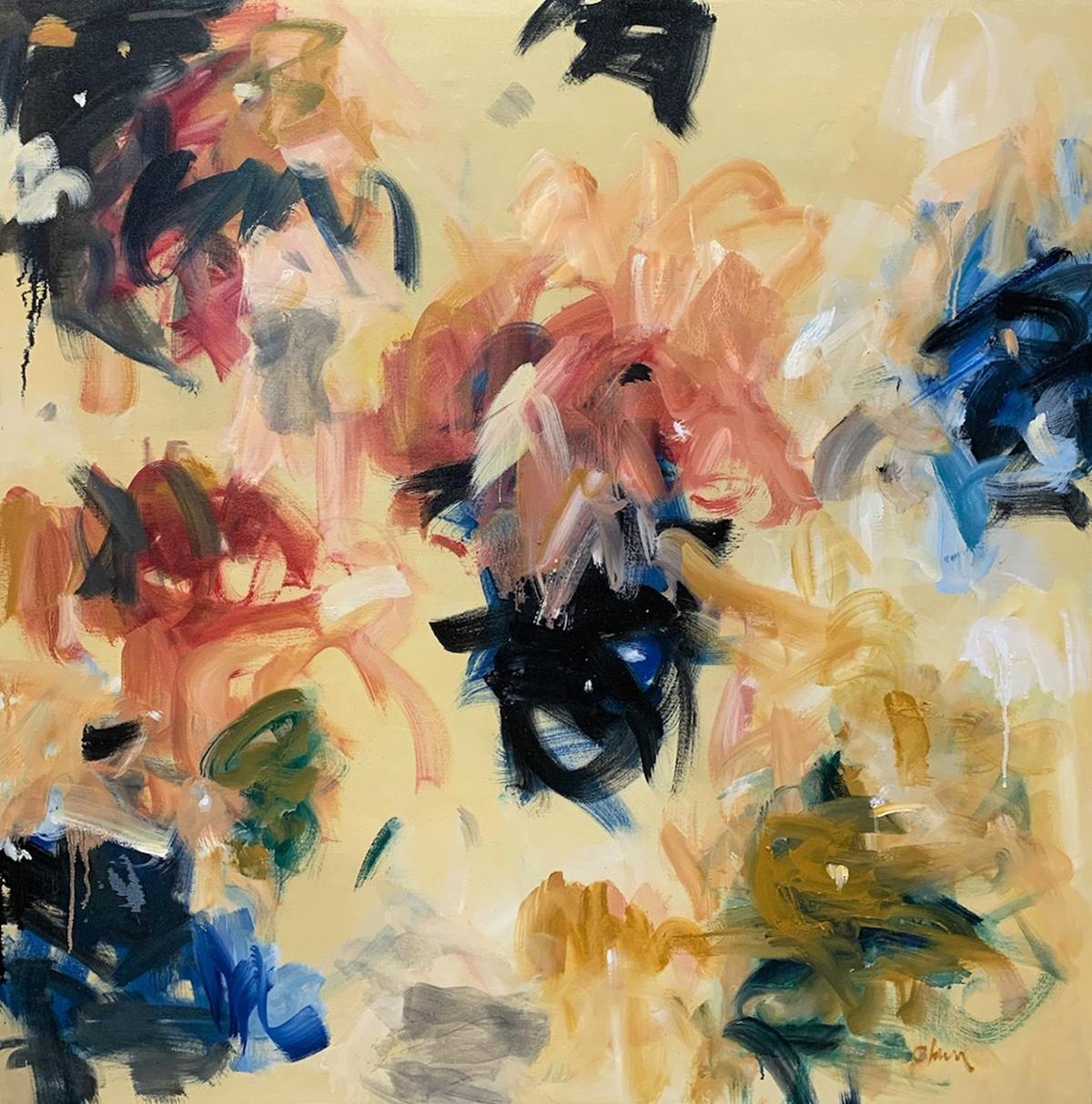 Oonju Chun Abstract Painting – Faith Leap of Faith