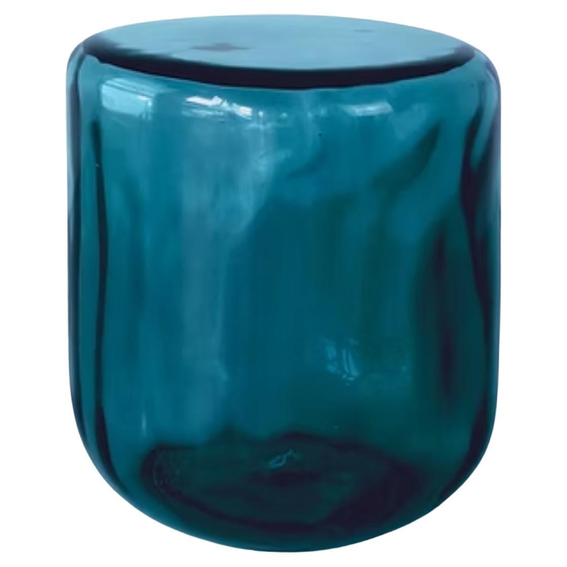 Oort Object 003 Side Table in Ocean Resin by Creators Of Objects