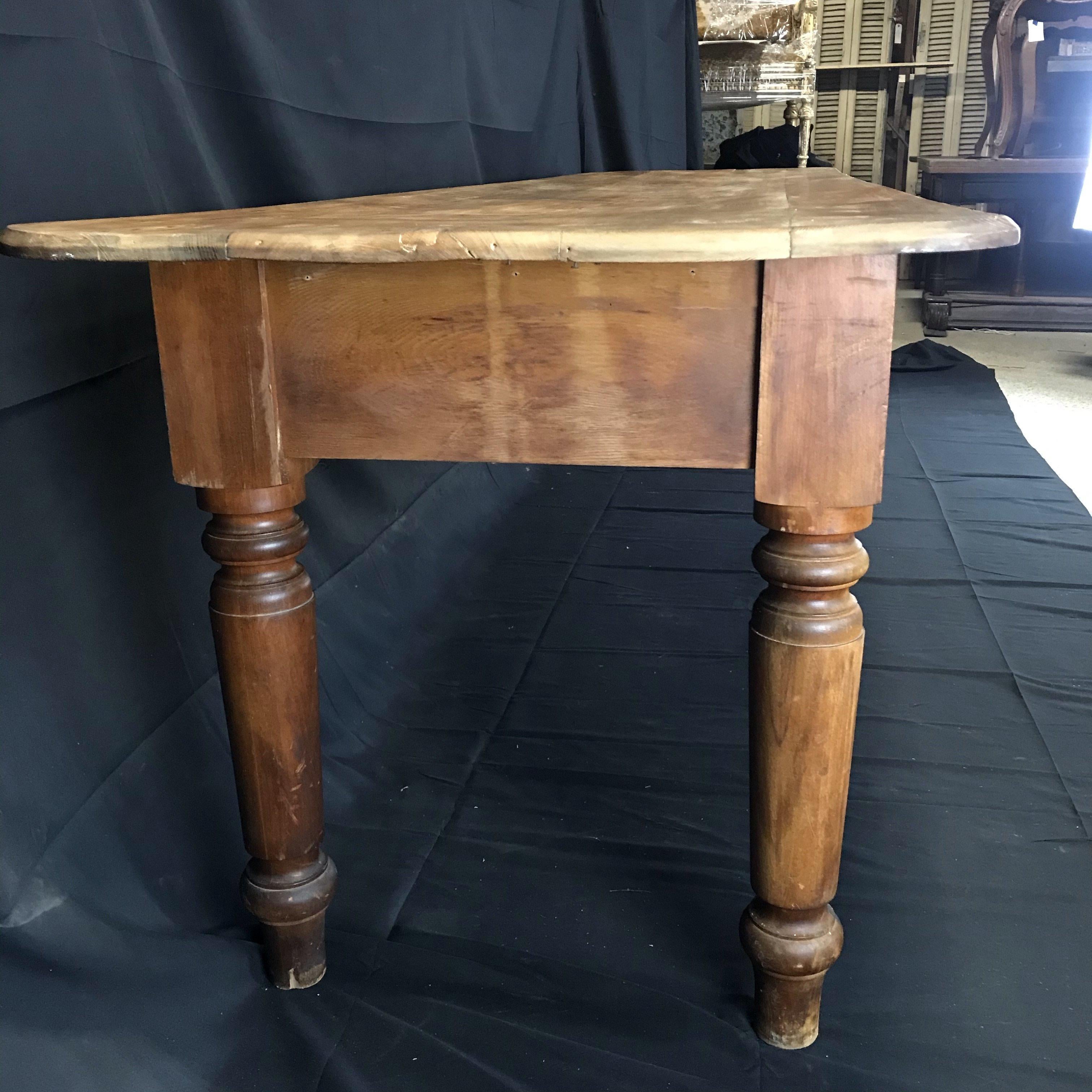 French Provincial Oozing with Character Antique 10 Foot Farmhouse Table