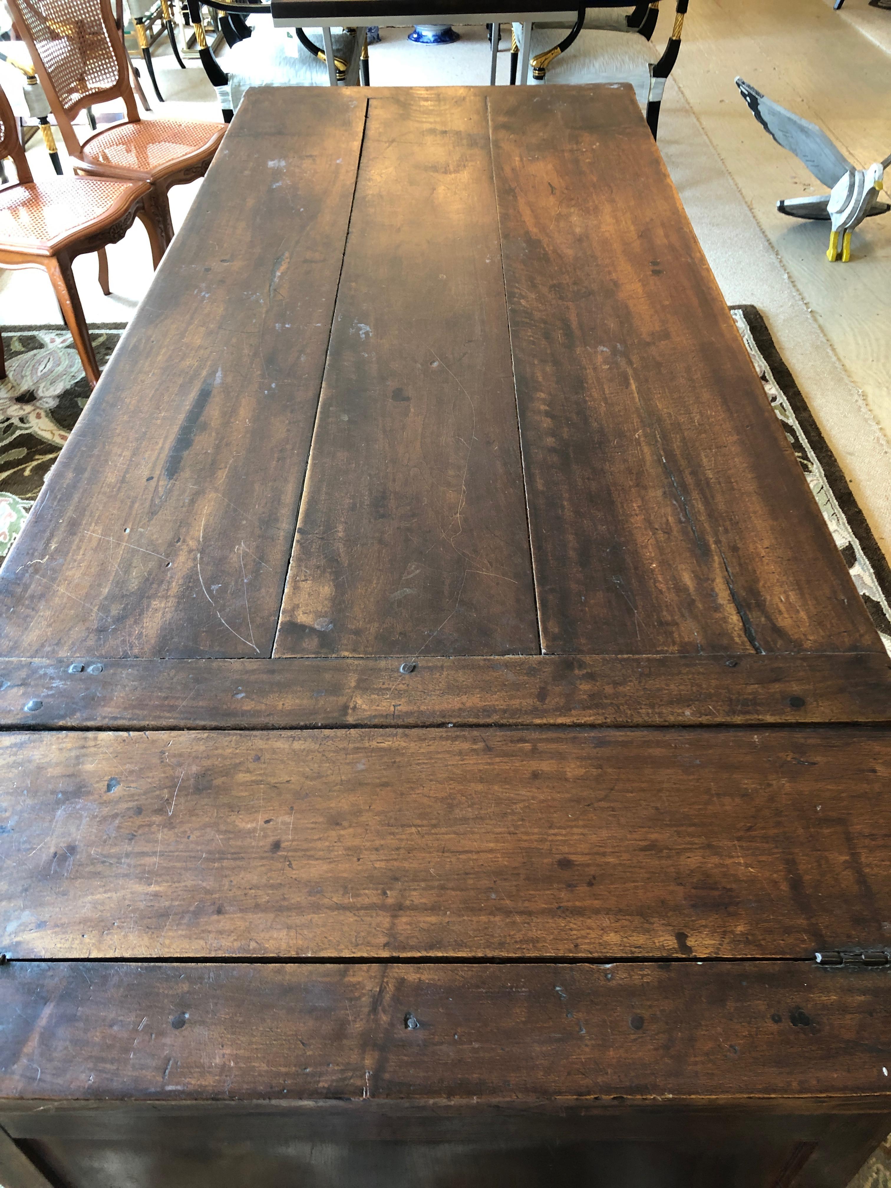 Oozing with French Provencal Character Antique Walnut Farm Table 11