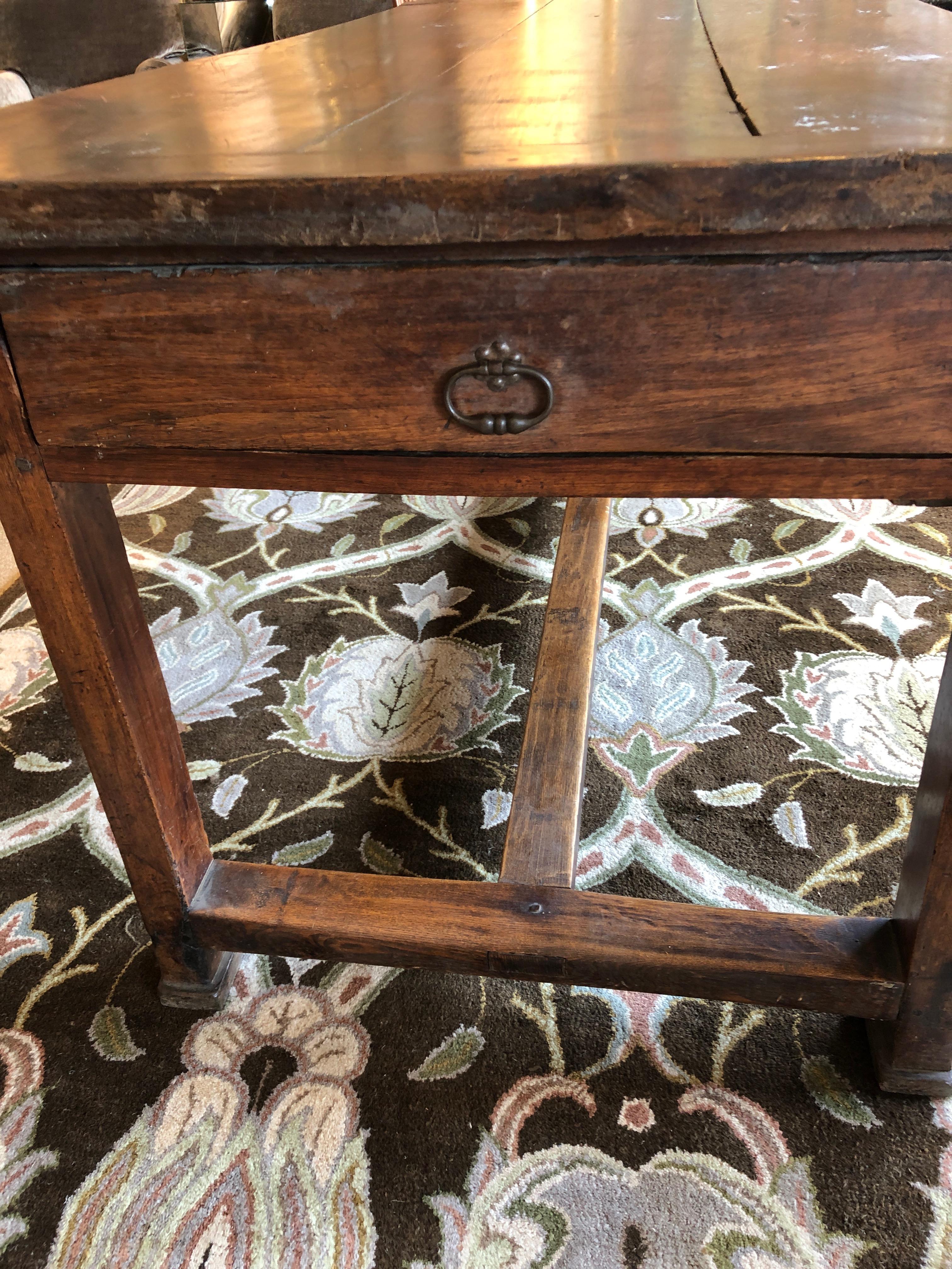 Oozing with French Provencal Character Antique Walnut Farm Table 4