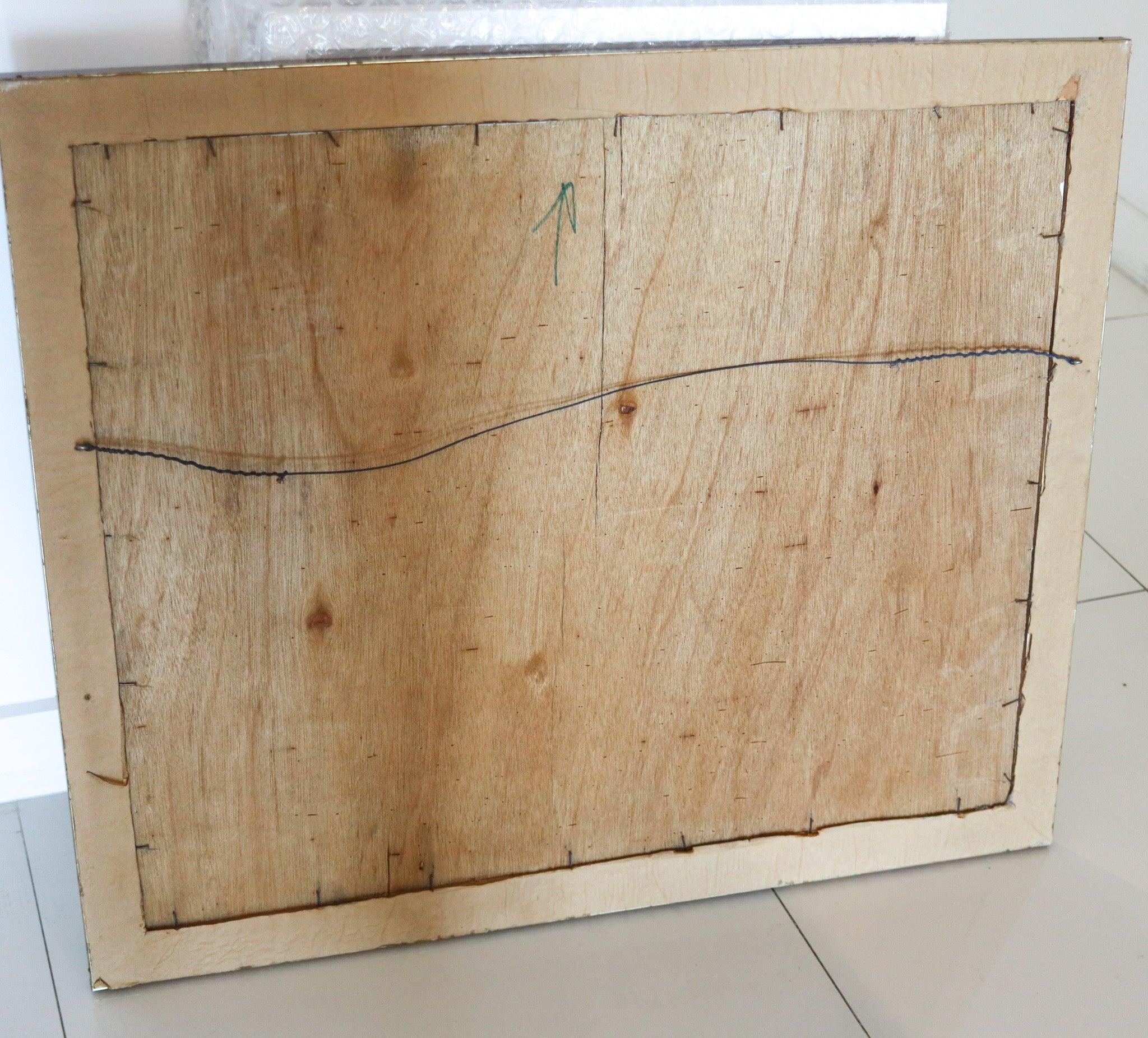 OP-ART 1970 Henry Irving Dreidimensionales optisches Kunstwerk aus bemaltem Holz, OP-ART im Angebot 1