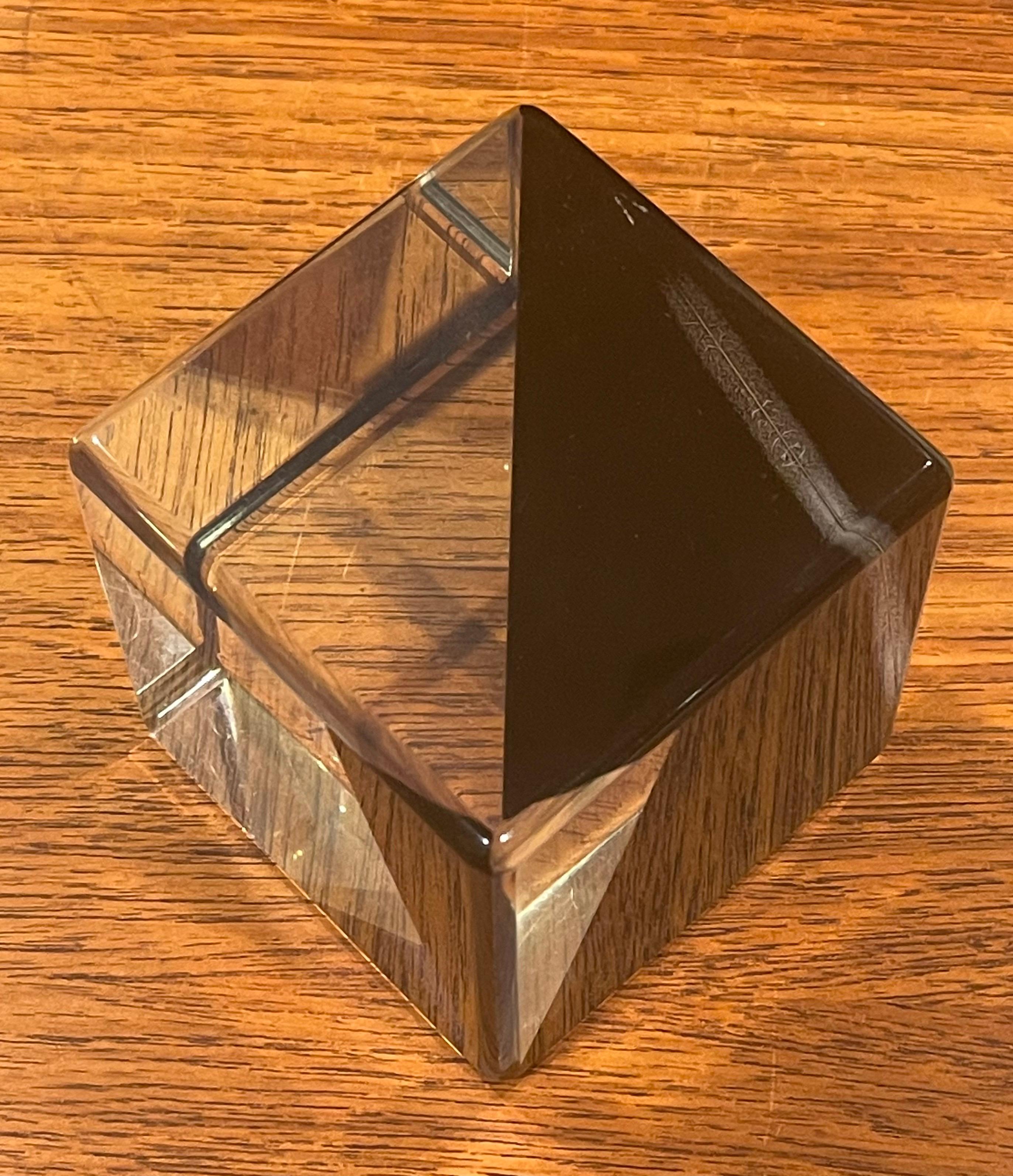 Op Art Acrylic Cube Sculpture by Vasa Mihich For Sale 3
