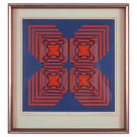 Pair of Signed Tommi Parzinger Silkscreen Prints For Sale at 1stDibs
