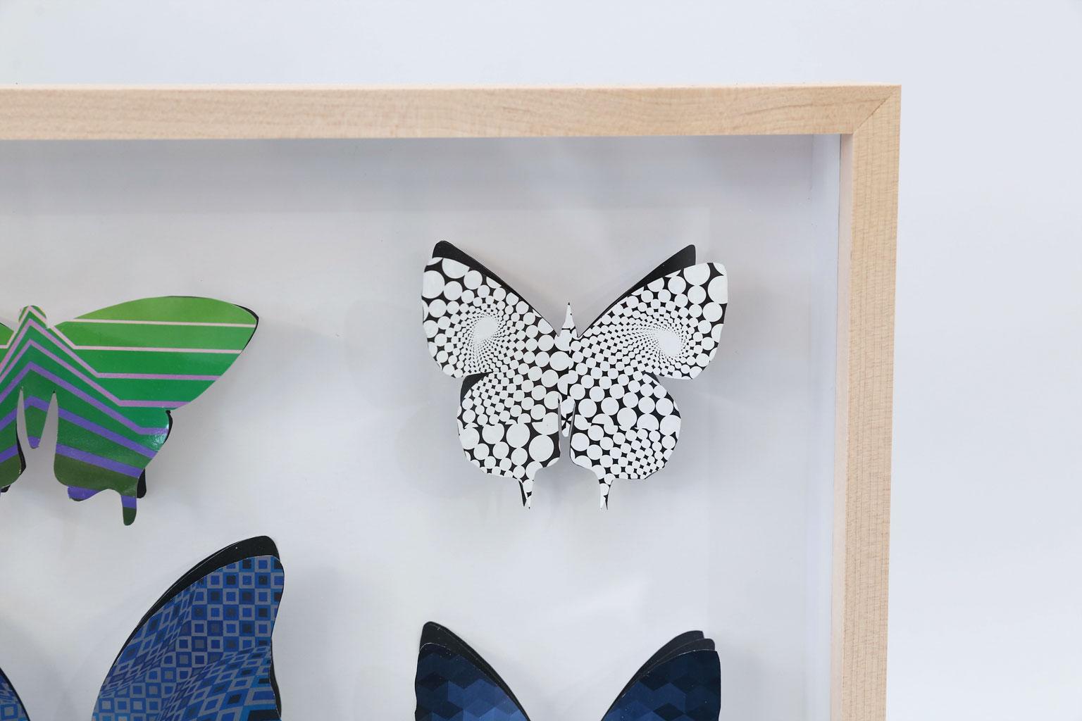 Modern Op Art Butterfly Box