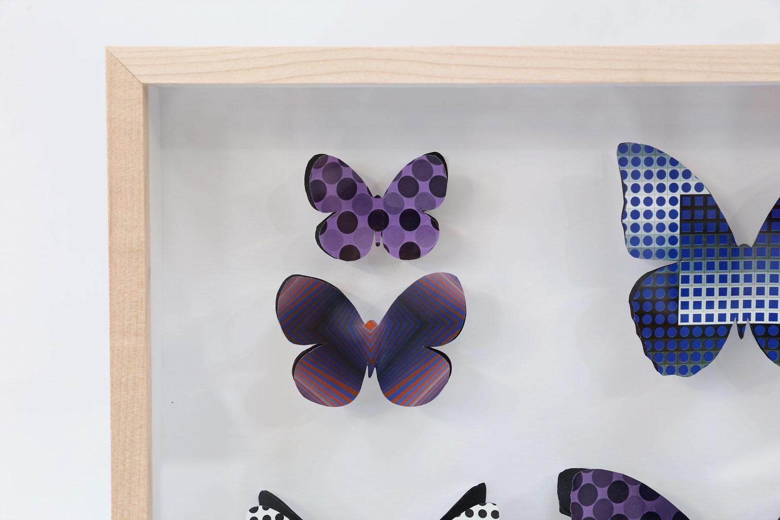 American Op Art Butterfly Box