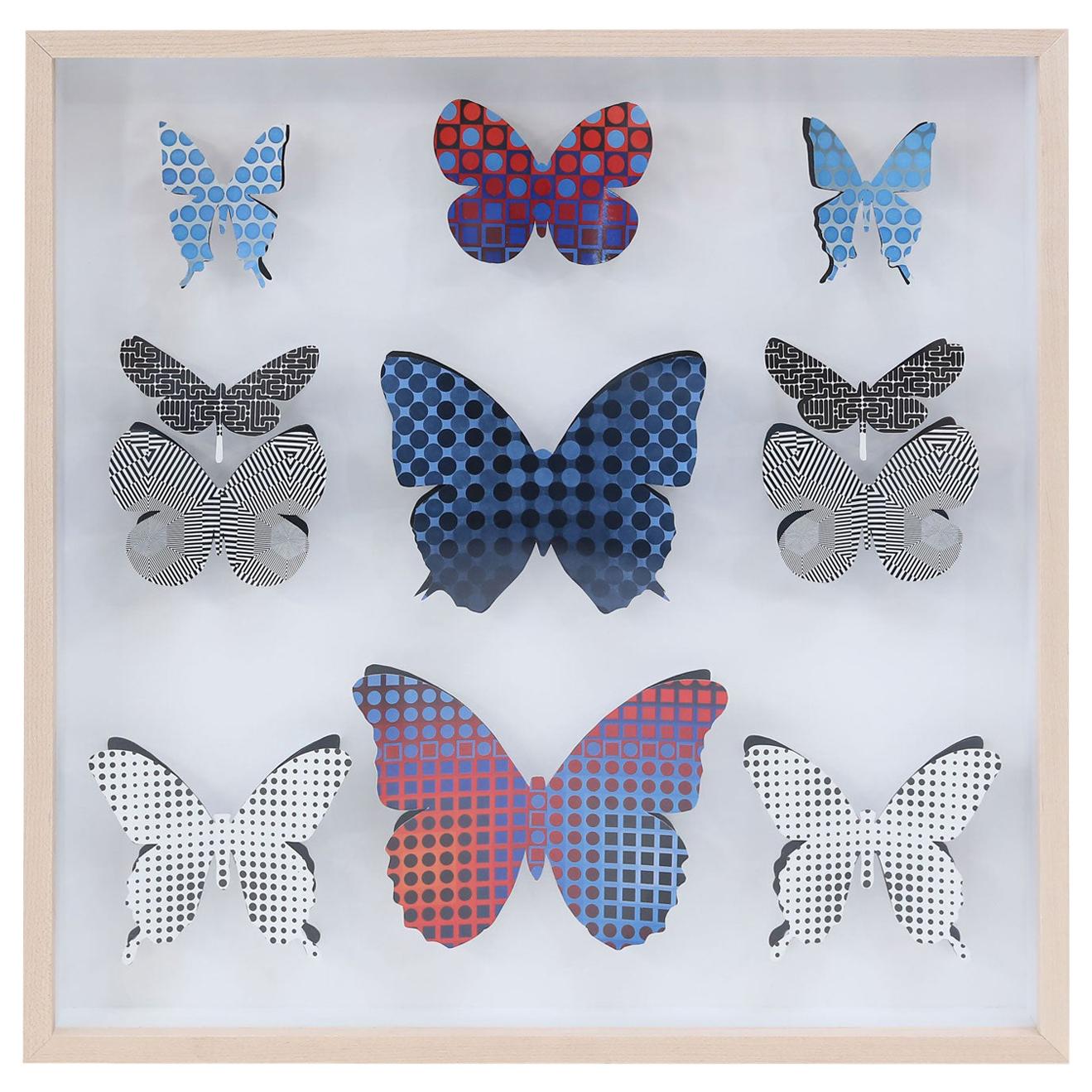 Op Art Butterfly Box