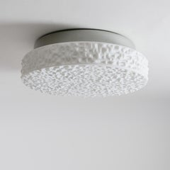 Op-Art Glass Flush Mount, circa 1970