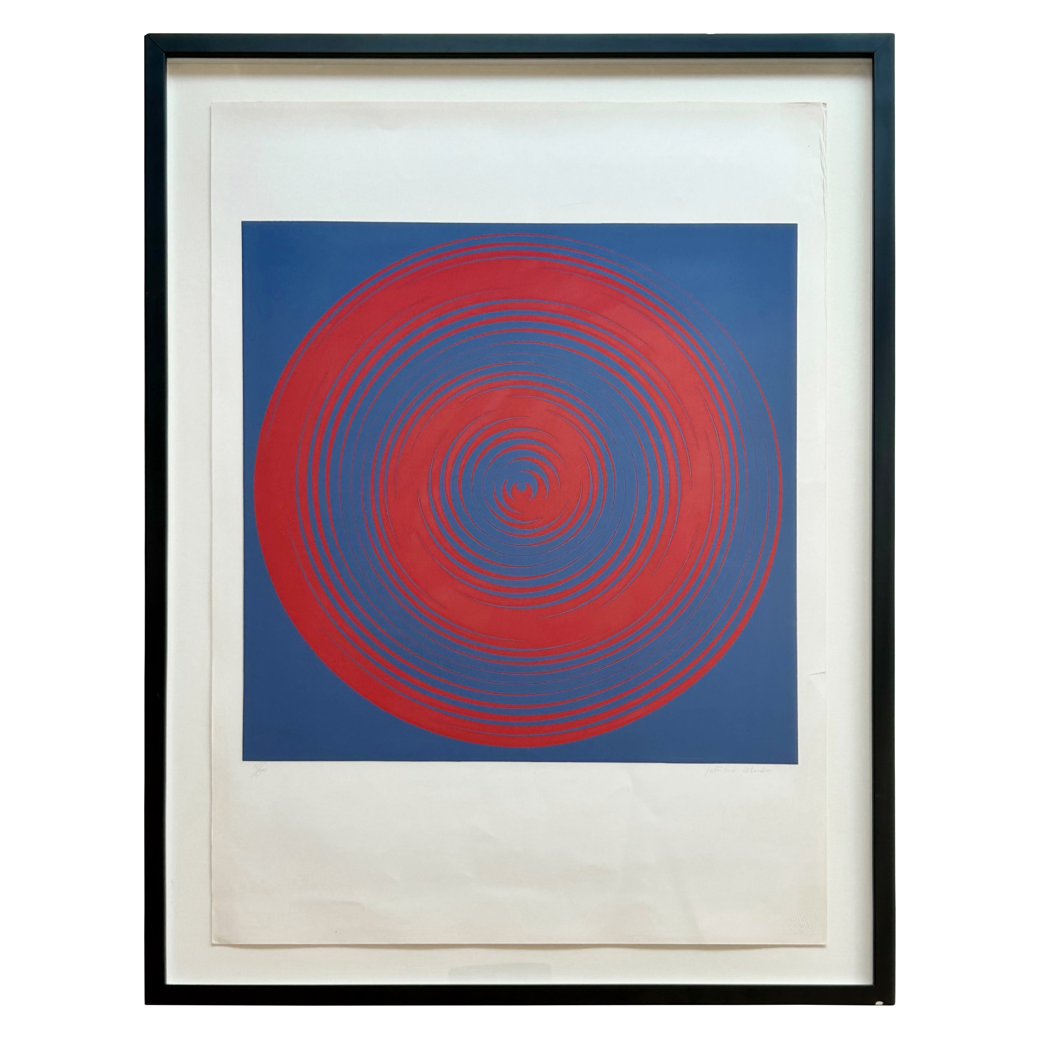 Sérigraphie cinétique Op Art Getulio Alviani Galleria Del Deposito Italie en vente