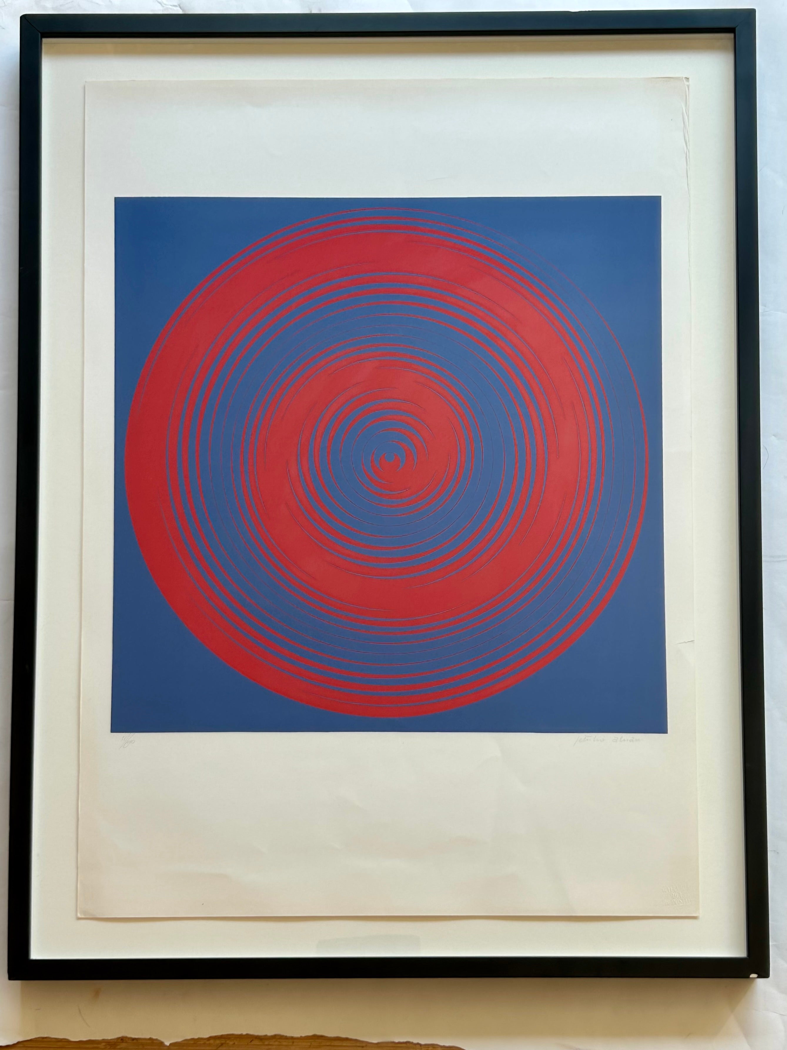 Op Art Kinetic Screen Print Getulio Alviani Galleria Del Deposito Italy