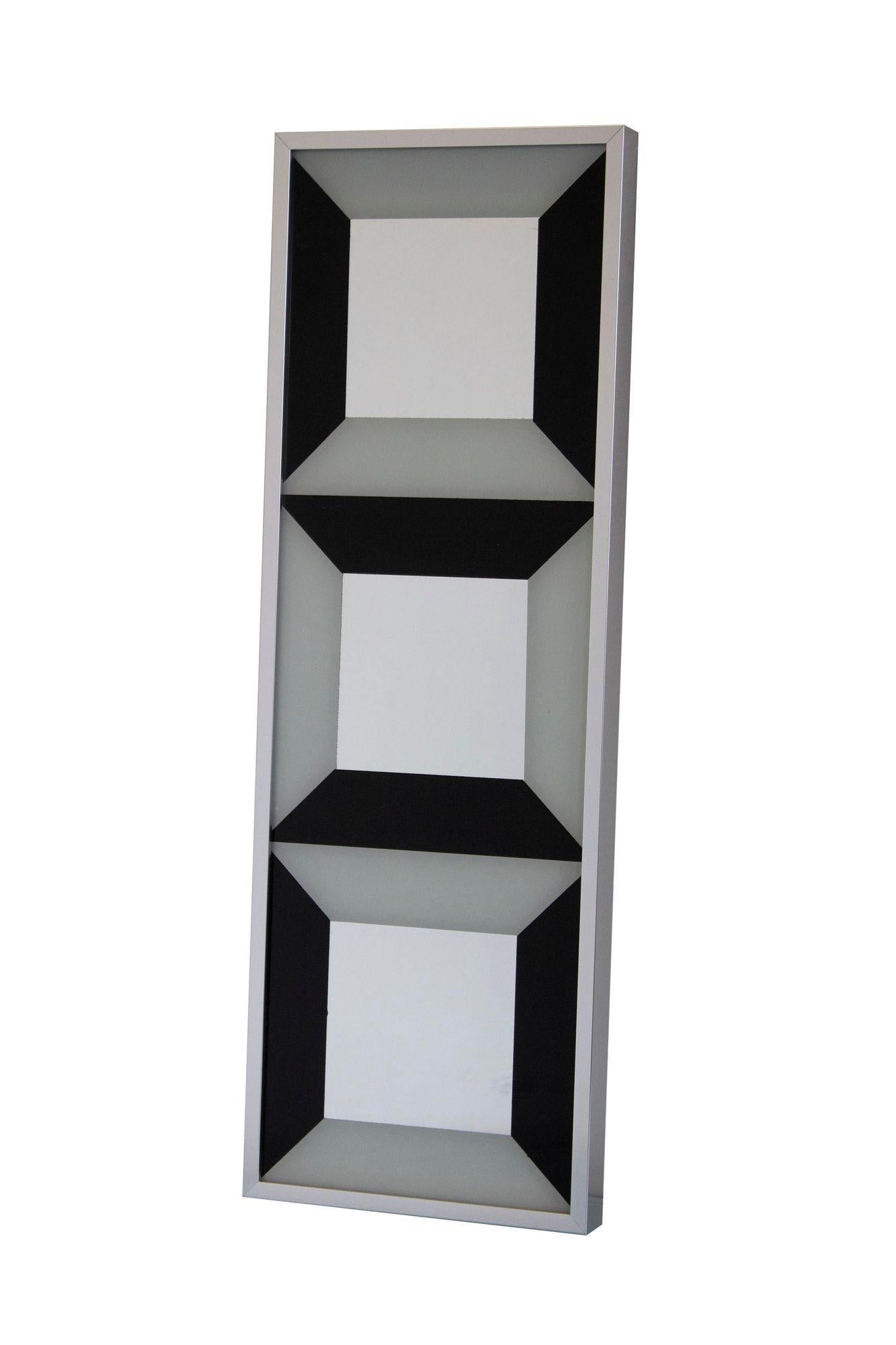 Op Art Mirror by Turner Mfg After Verner Panton In Excellent Condition For Sale In Grand Rapids, MI