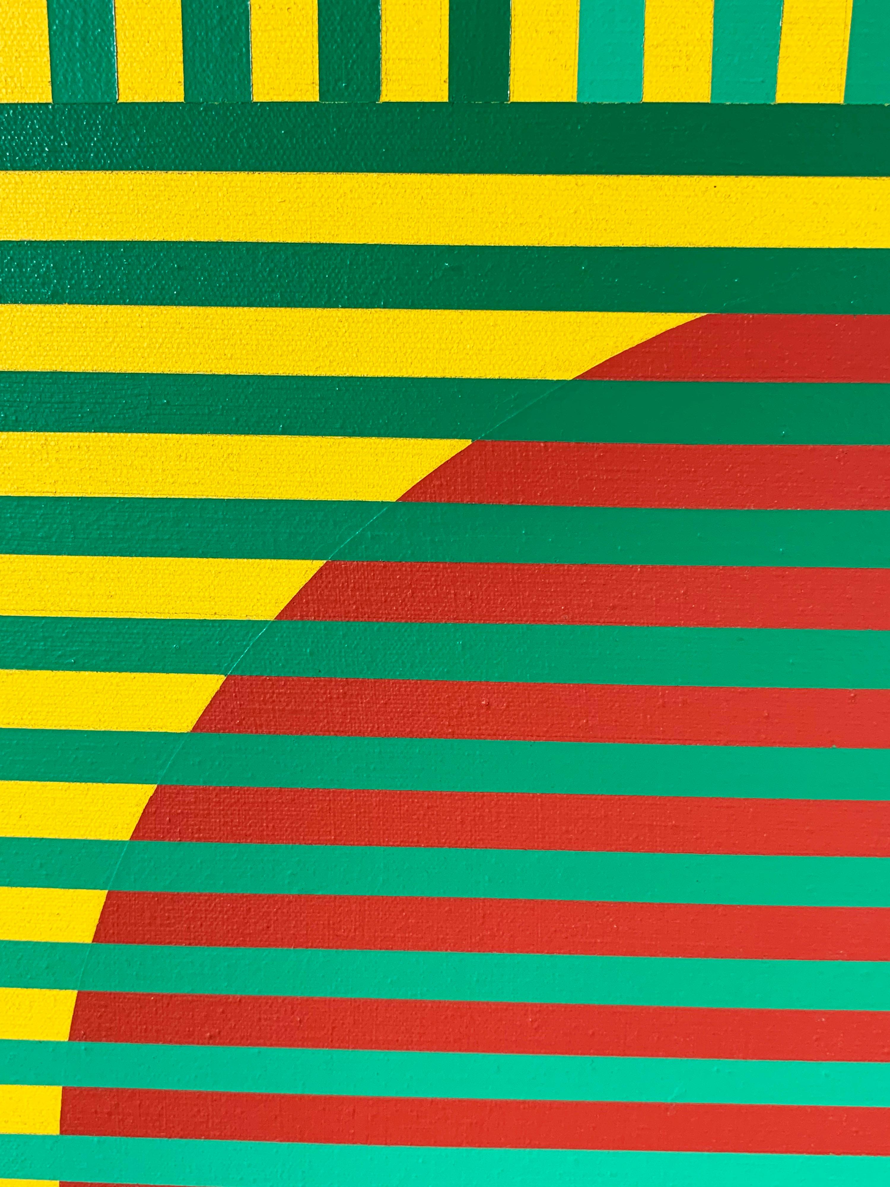 Pintura Op Art titulada 