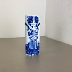 Vaso in porcellana Op Art di Björn Wiinblad per Rosenthal Studio Line Germania, anni '70