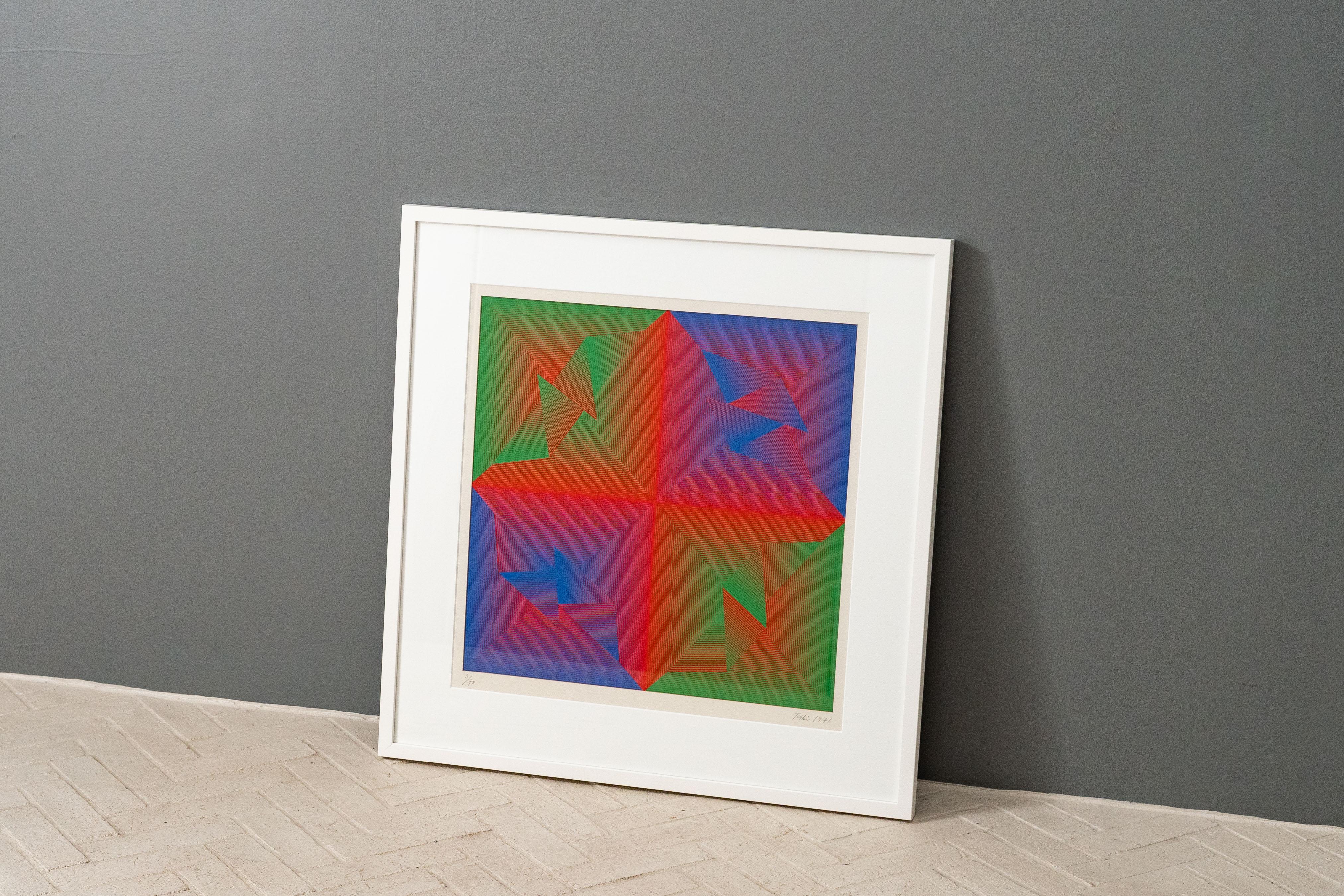 Op-Art-Druck von Toshihiro Katayama (Moderne der Mitte des Jahrhunderts) im Angebot