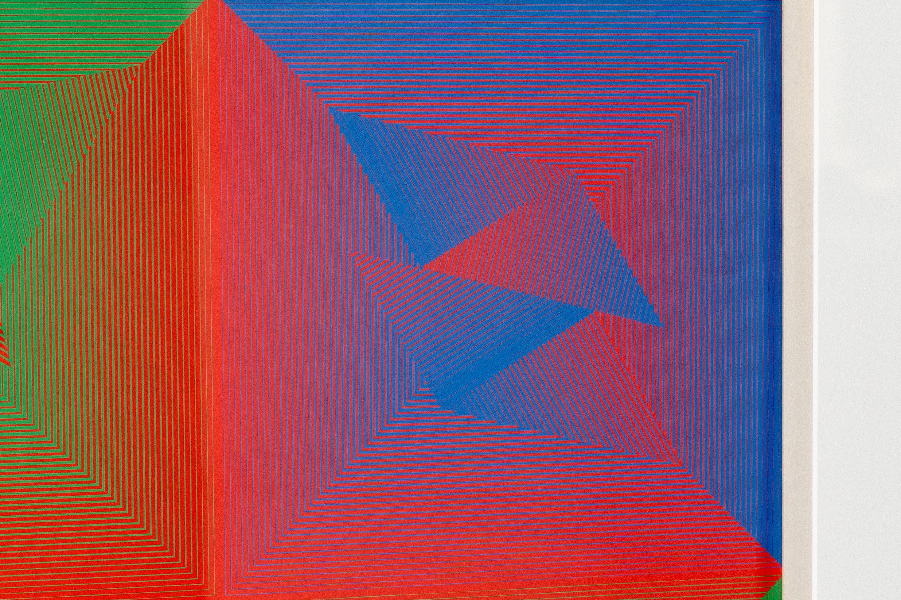Op-Art-Druck von Toshihiro Katayama (Ende des 20. Jahrhunderts) im Angebot