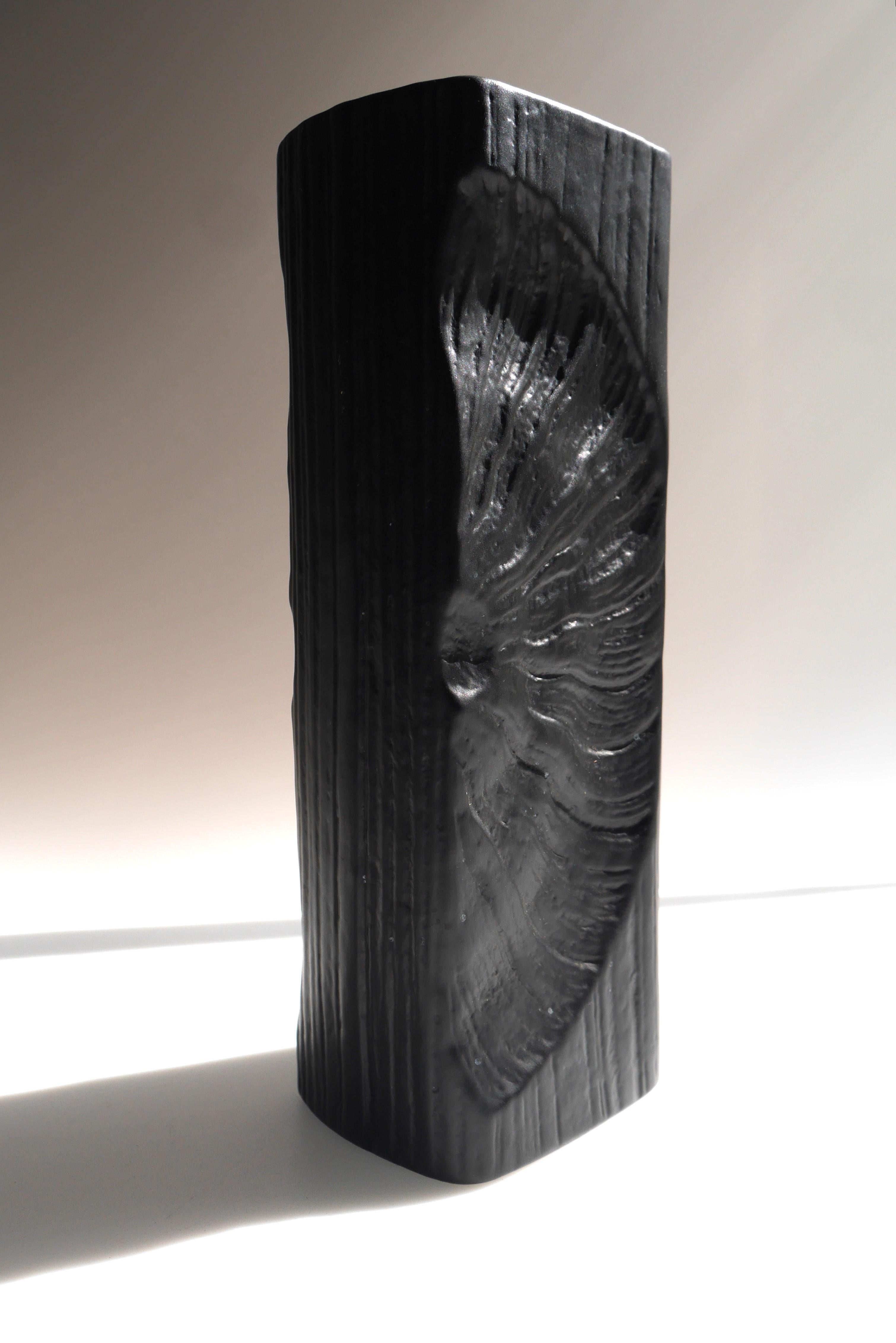 German Op-Art Studio line Bisque porcelain vase, by Martin Freyer Studio Line Rosenthal For Sale