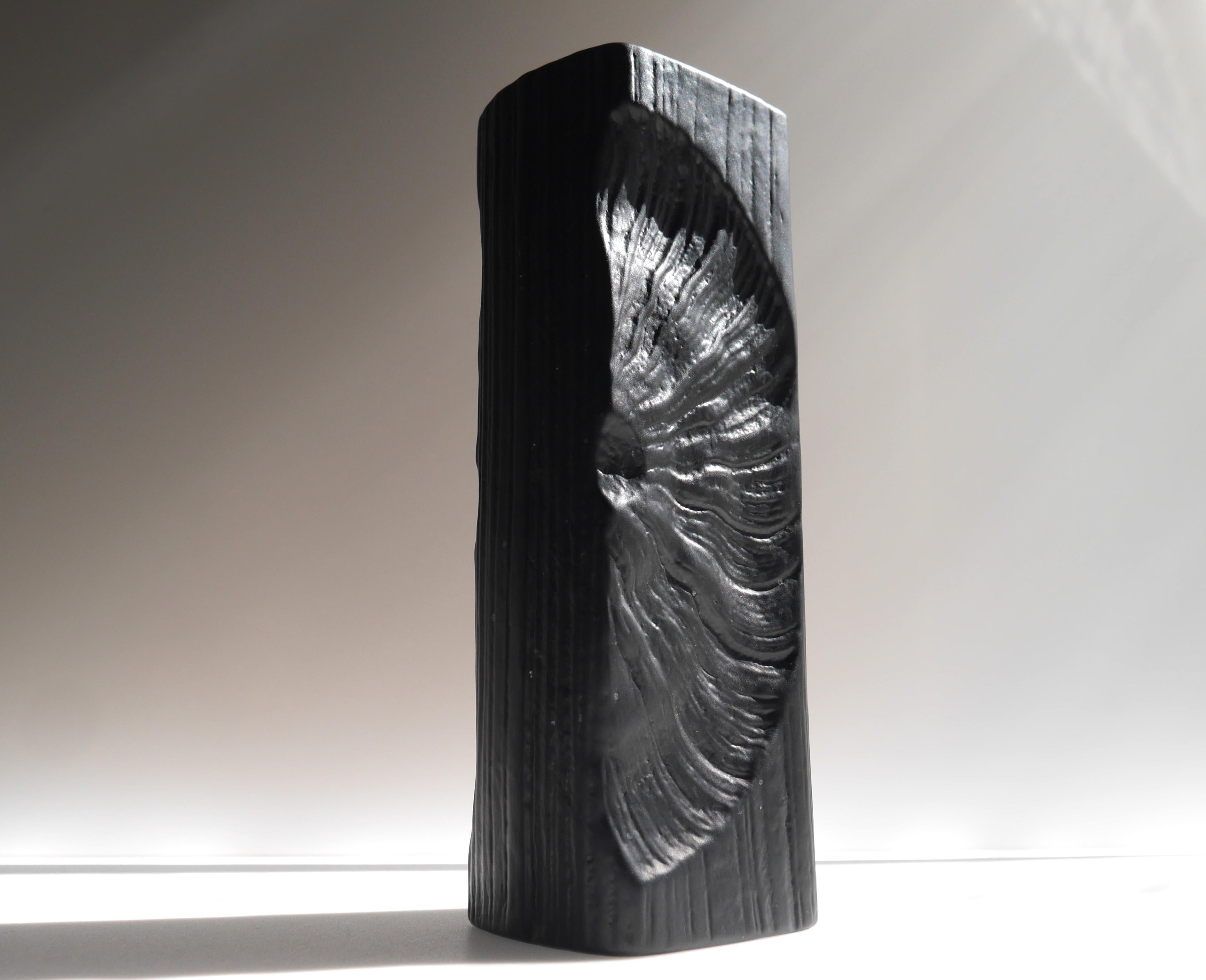 Mid-Century Modern Op-Art Studio line Bisque porcelain vase, by Martin Freyer Studio Line Rosenthal