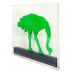 Grüner Strauß aus Plexiglas im Avantgarde-Stil von Gino Marotta