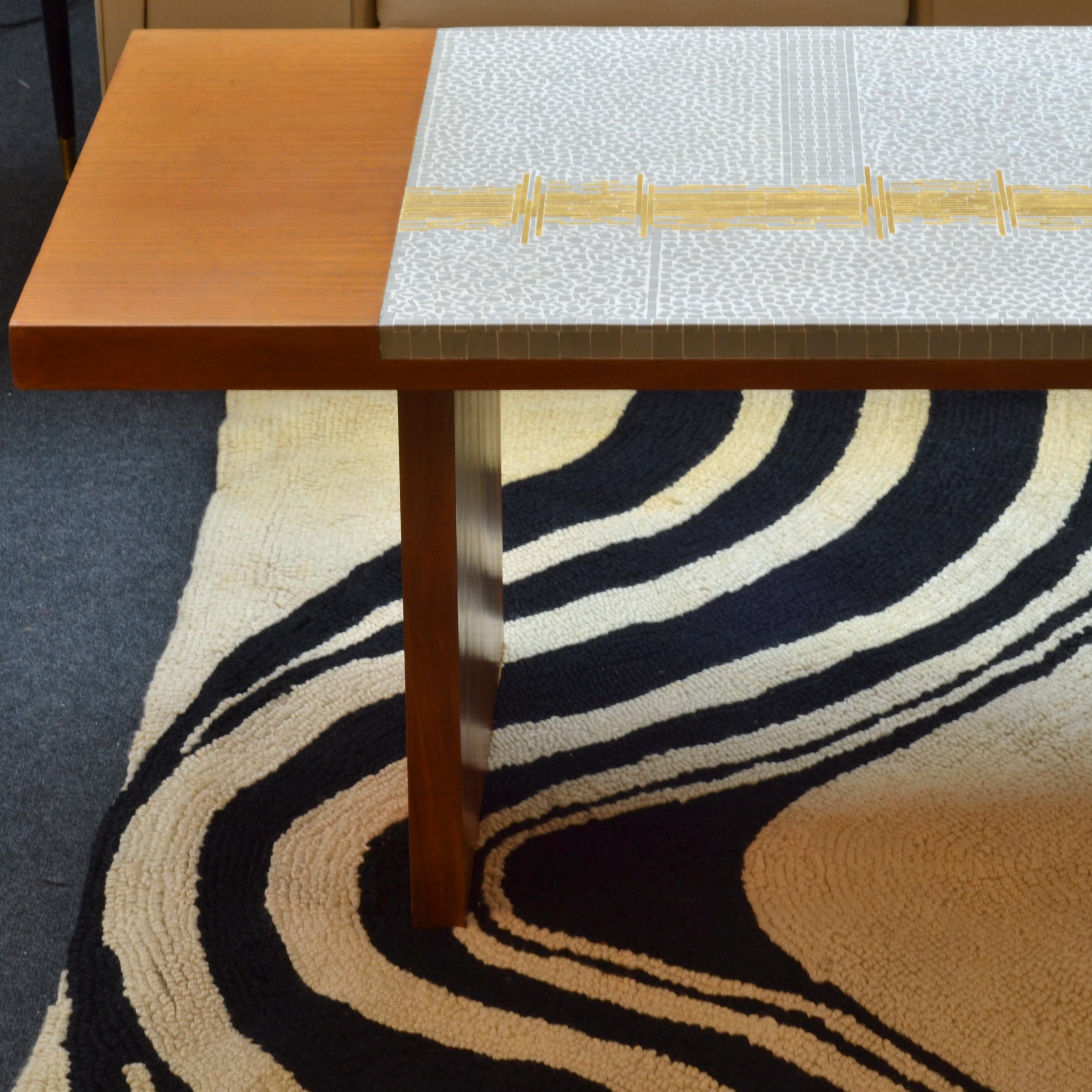Op Art Tapestry in Black and White Wool Dutch 1960s For Sale 1