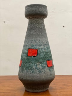Op Art Vase Made by Bay Ceramics, Germany, 1960s