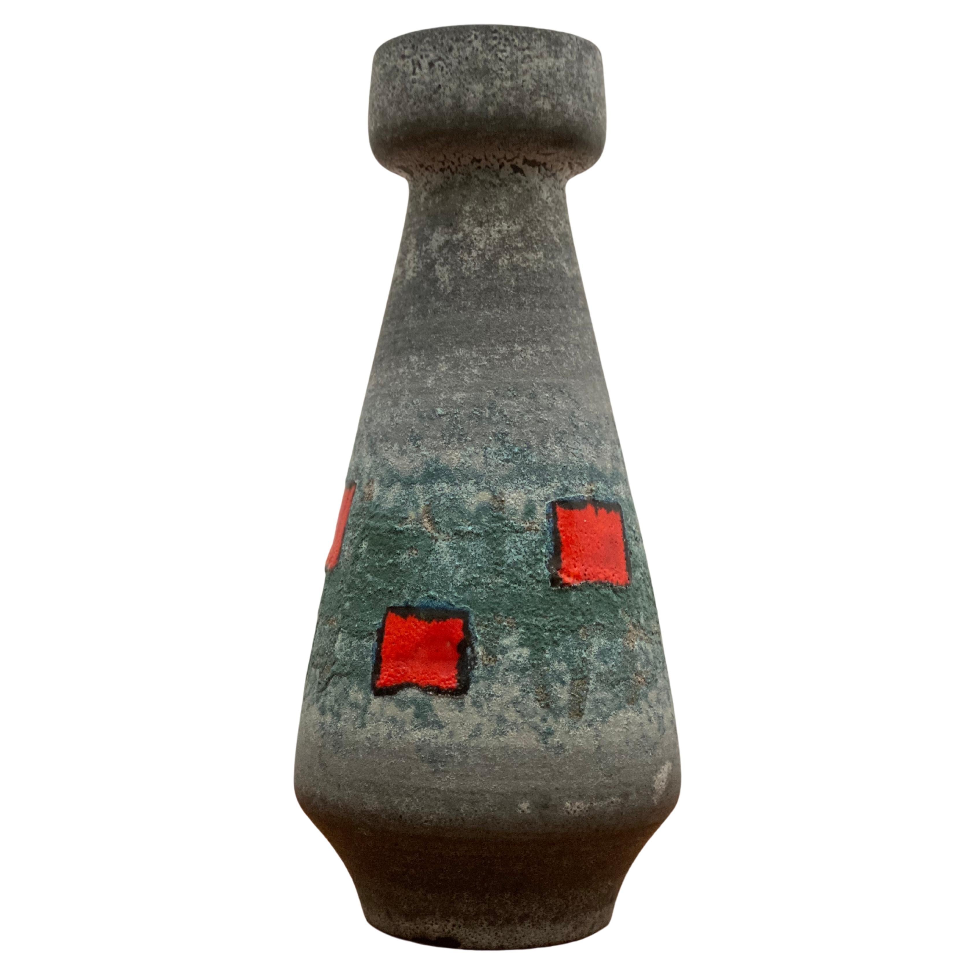 Vase Op Art fabriqué par Bay Ceramics, Allemagne, années 1960