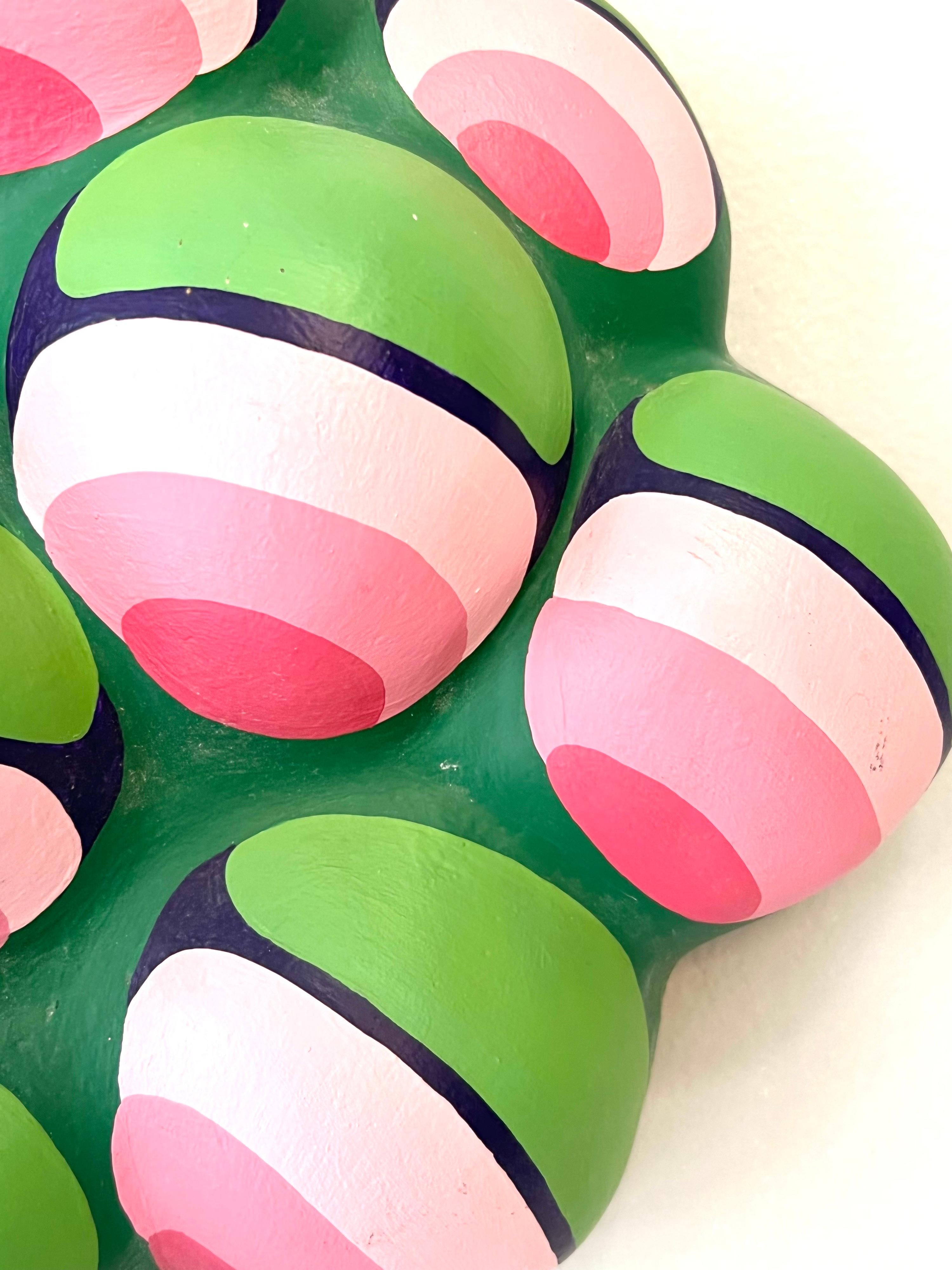Op Pop Art Papier Mache Modern Wall Sculpture, 1960s 1