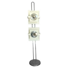 Op-Pop Mod Enameled Concentric Square Floor Lamp Attributed to Olivier Mourgue