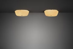 Luminaires « 1116 » en opale, créés par Lisa Johansson-Pape pour Stockmann Orno, Finlande, milieu du XXe siècle