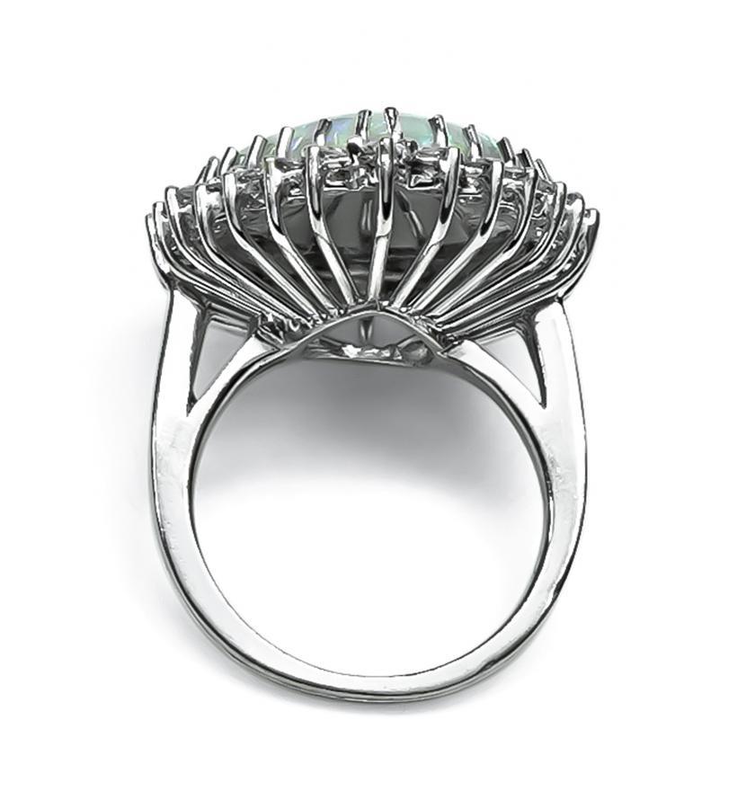 Opal 1,50 Karat Diamantring im Zustand „Gut“ im Angebot in New York, NY